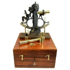 Brass sextant signed H. Hughes & Son Ltd No. 32890 of the 1930s