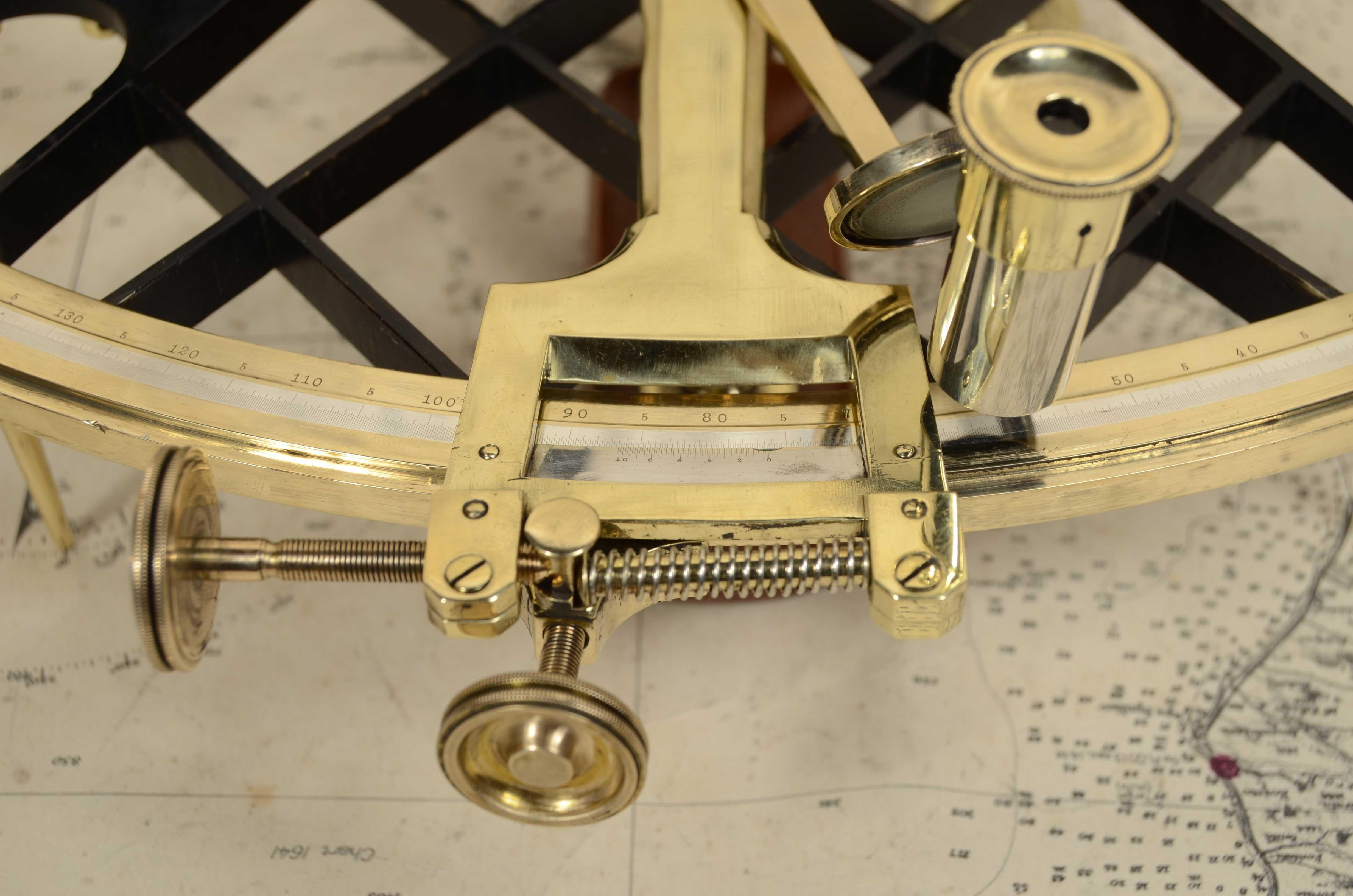 Sextant in  brass signed R. Jmme Berlin no. 2578 second  mid 19th Century 5