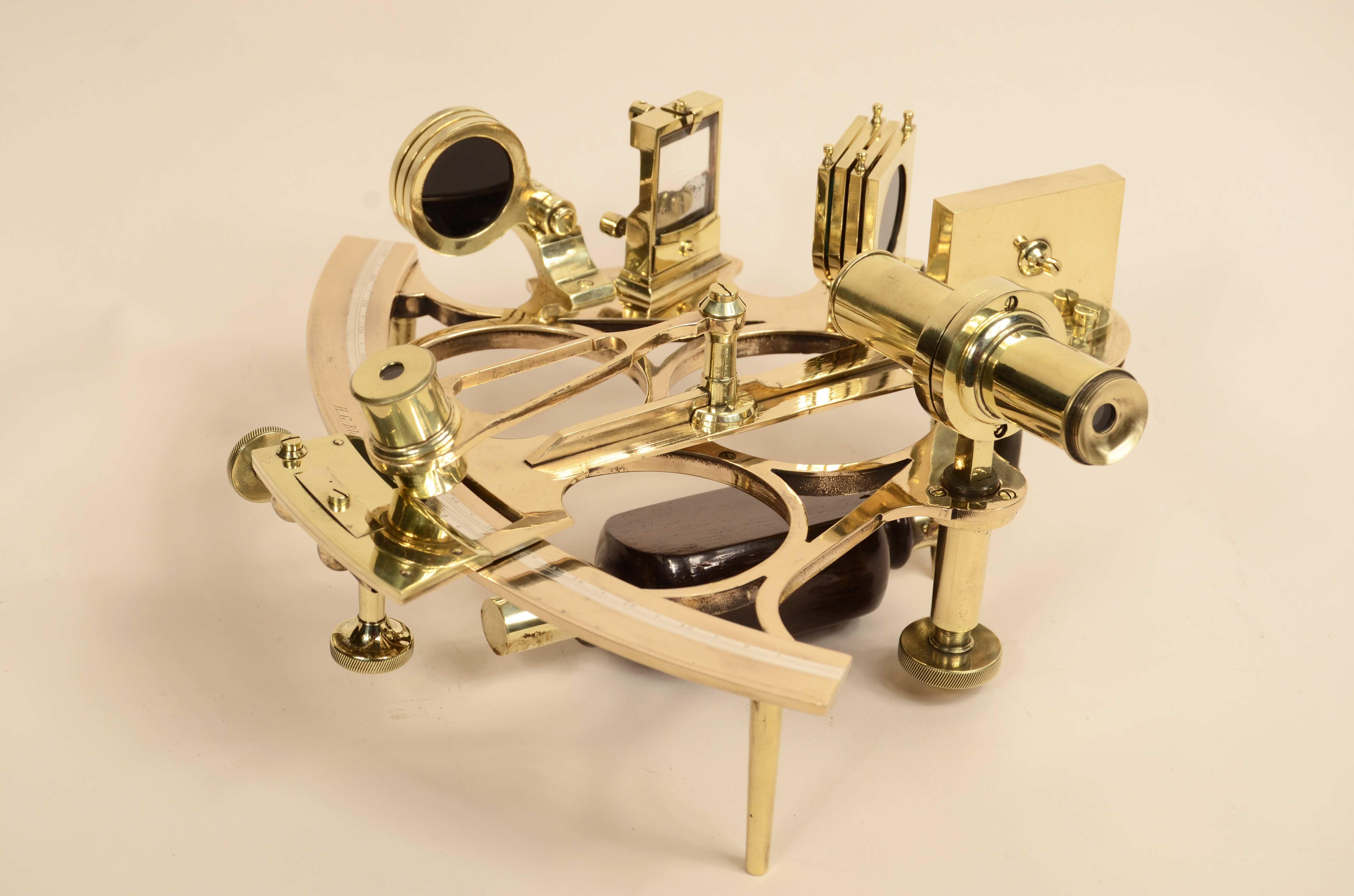 Brass sextant H.G. Blair & Co 53, James St. Cardiff second half of the 19th century 9