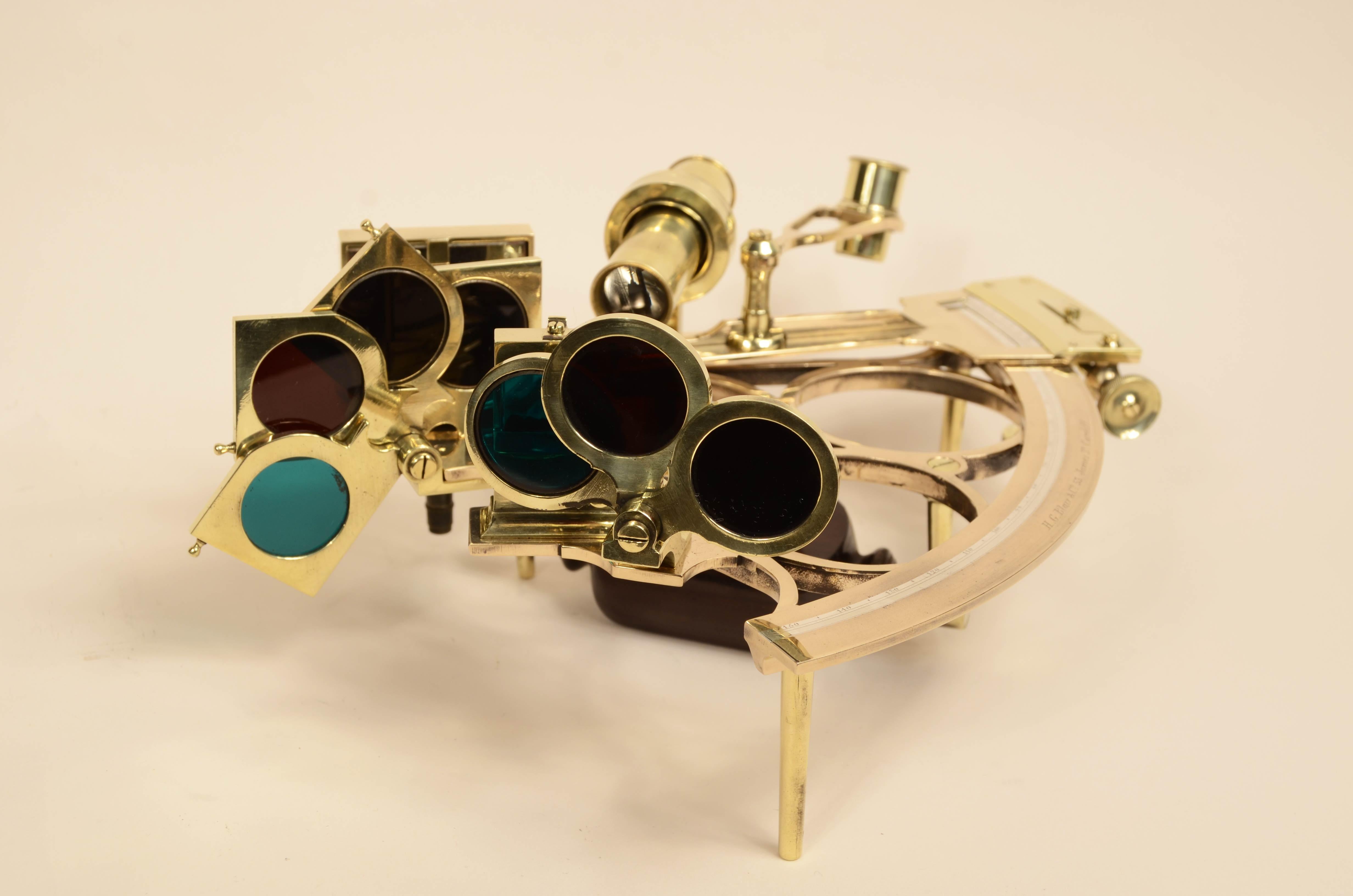 Brass sextant H.G. Blair & Co 53, James St. Cardiff second half of the 19th century 11