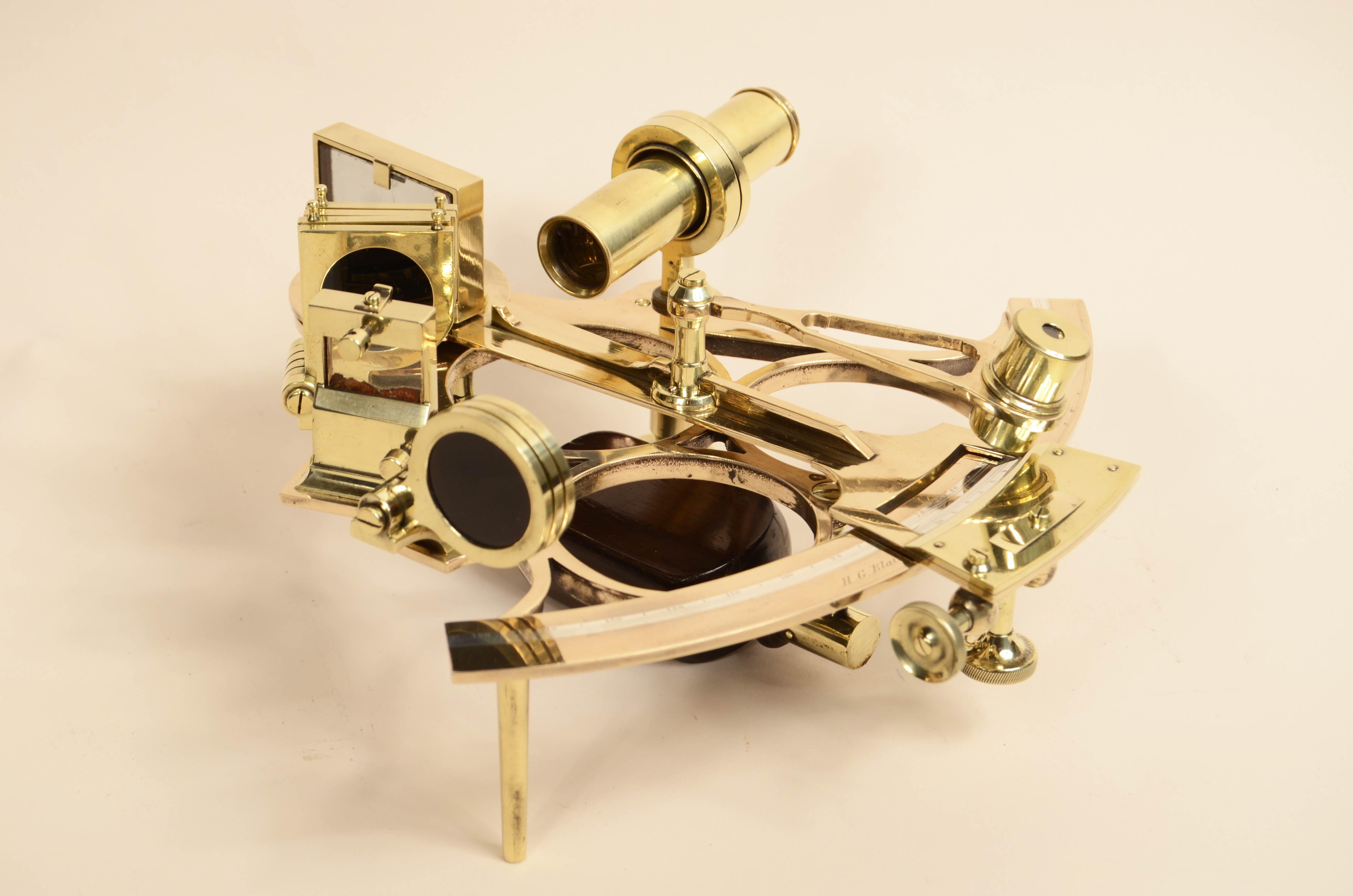 Brass sextant H.G. Blair & Co 53, James St. Cardiff second half of the 19th century 14