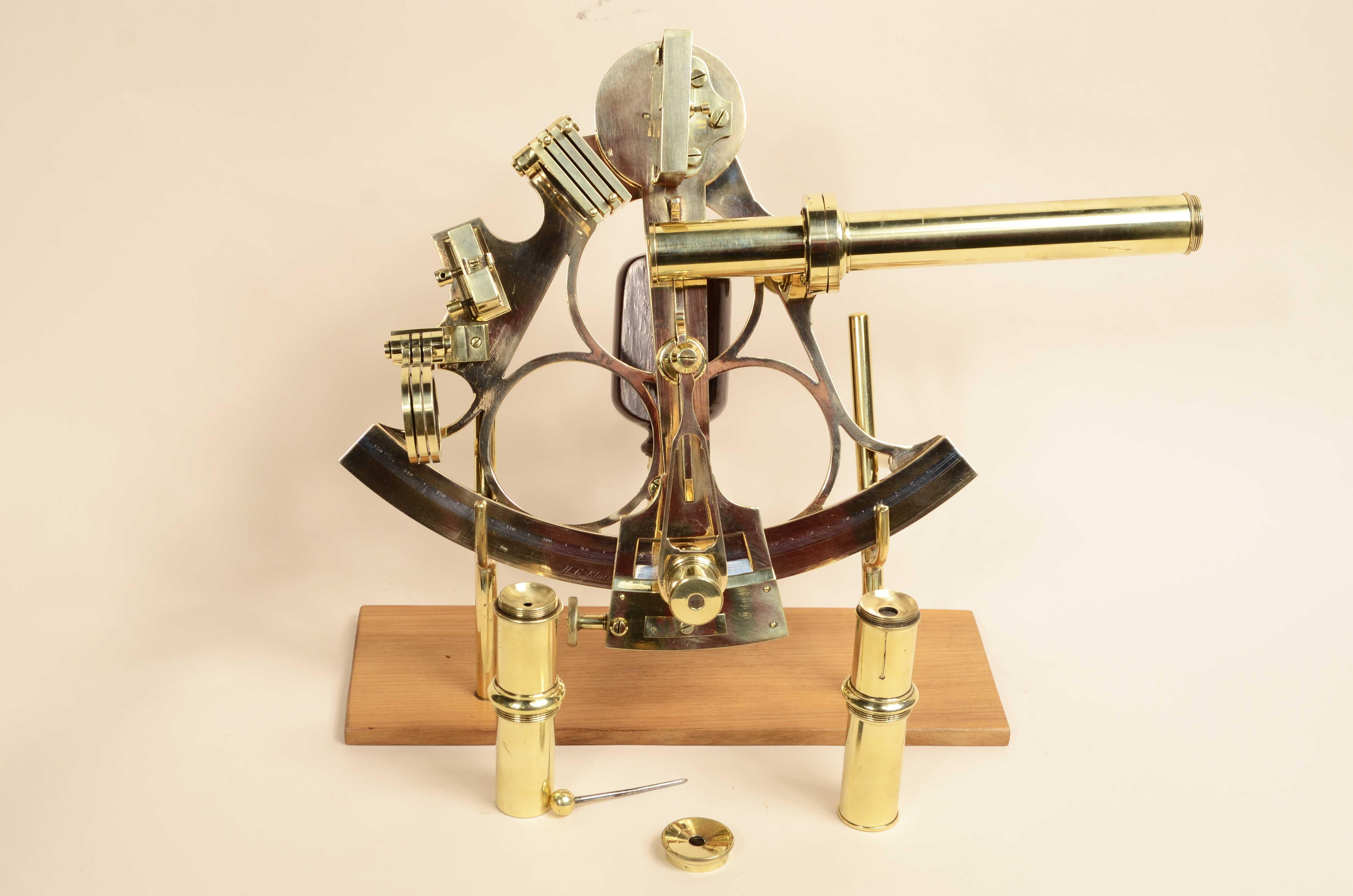 Brass sextant H.G. Blair & Co 53, James St. Cardiff second half of the 19th century 2