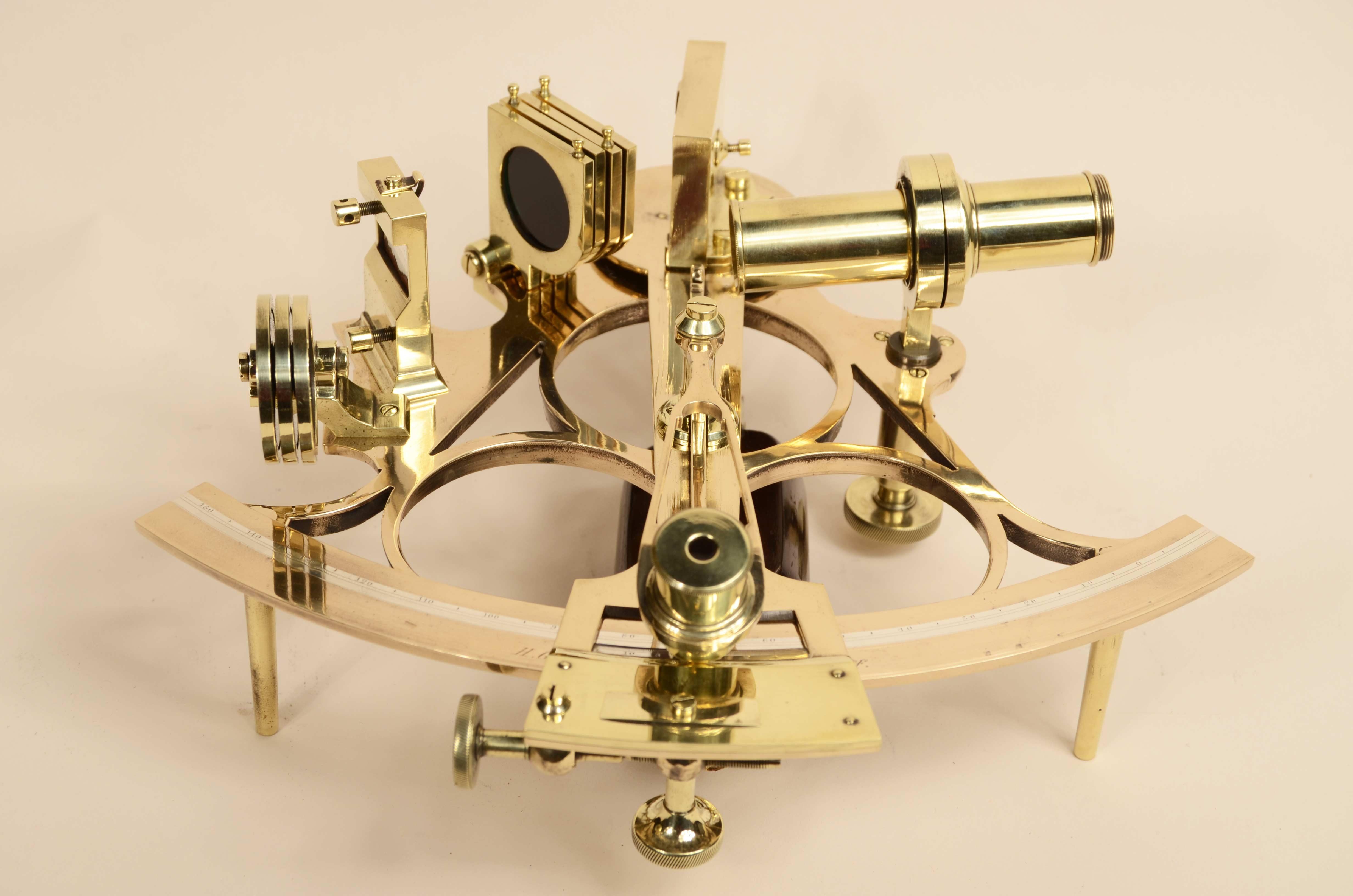 Brass sextant H.G. Blair & Co 53, James St. Cardiff second half of the 19th century 5