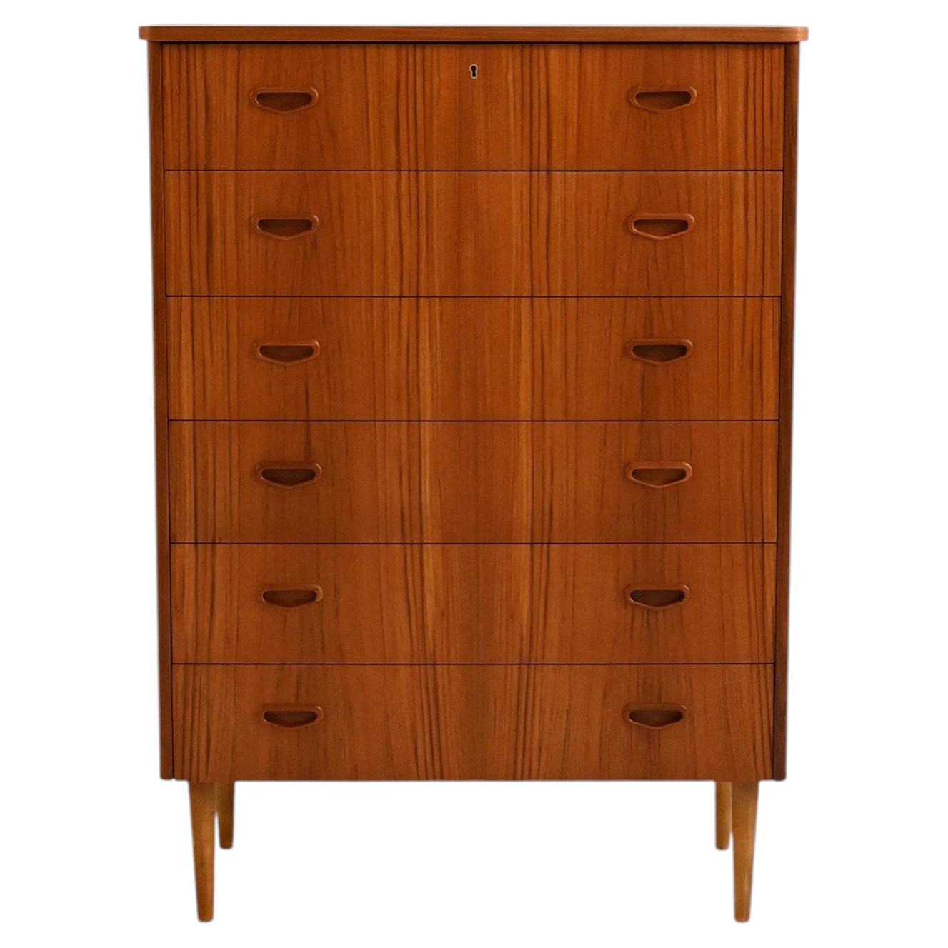 Vintage Scandinavian teak sextinaire, 1960s