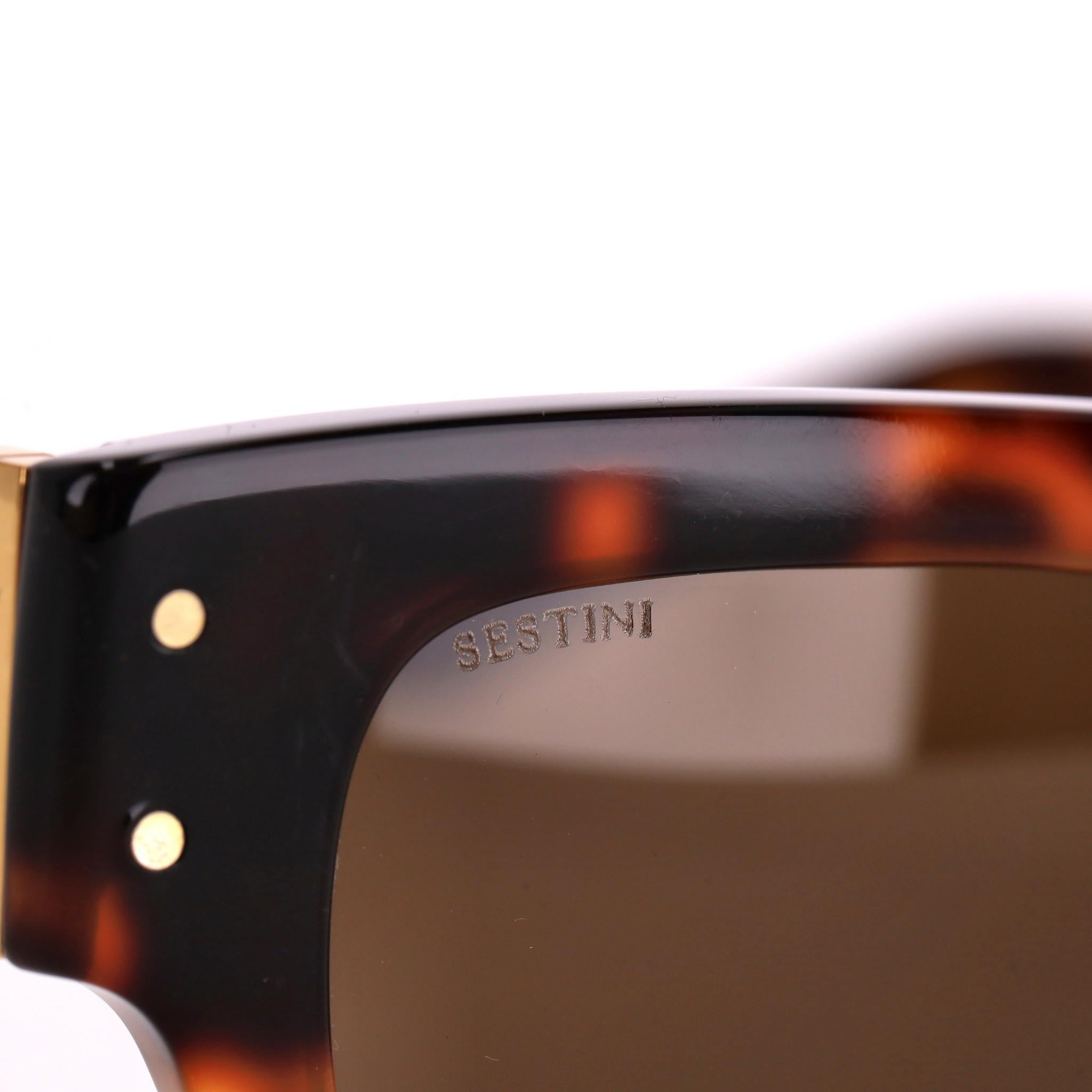 Sestini Tortoiseshell Square Sunglasses 2
