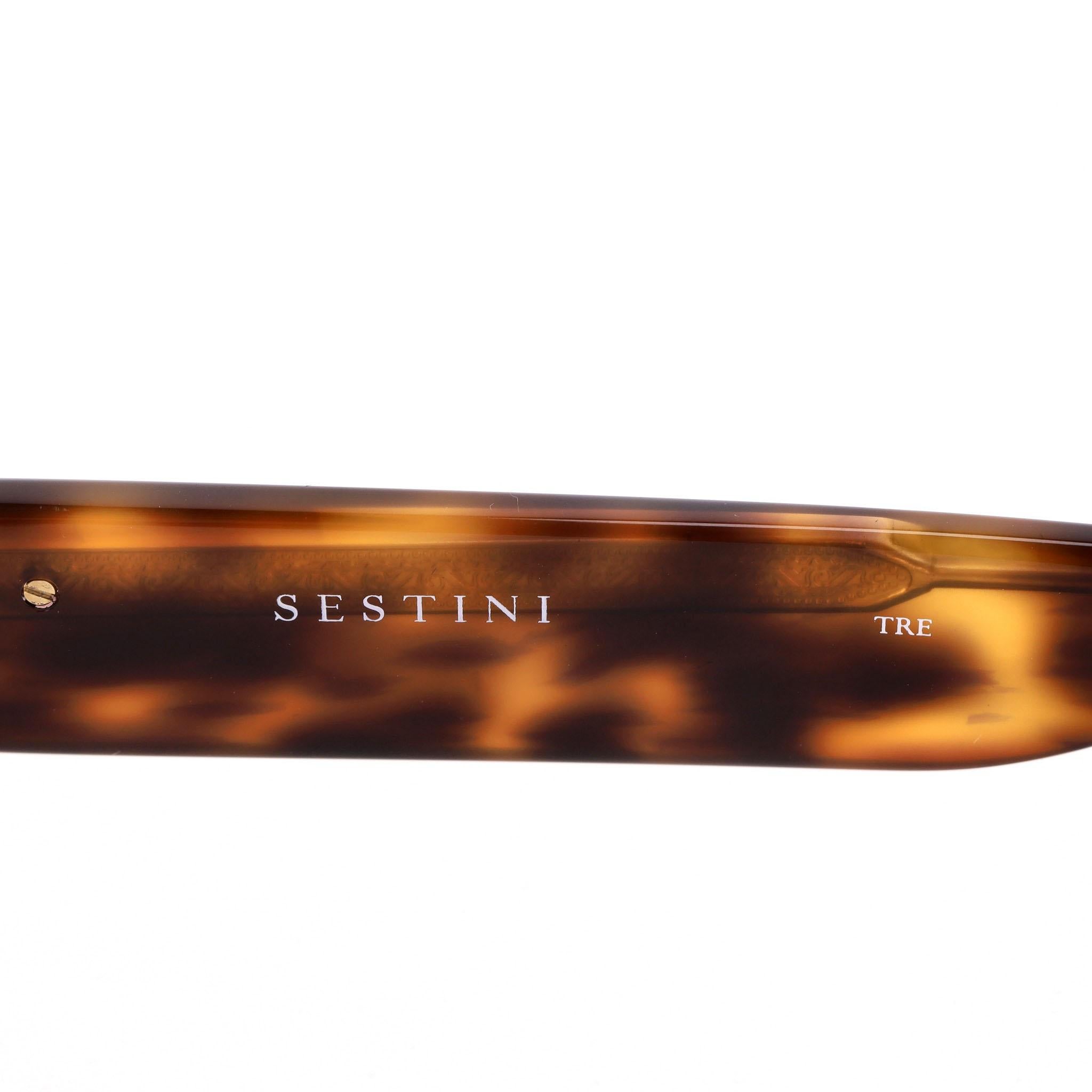 Sestini Tortoiseshell Square Sunglasses 4