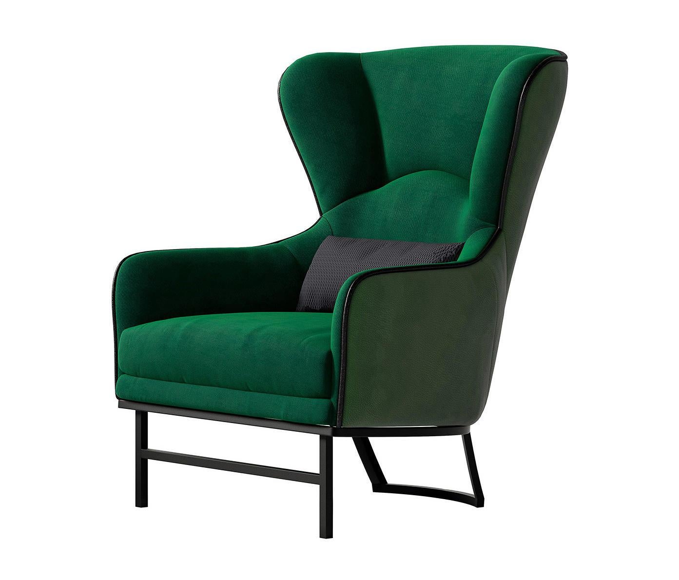 Modern Sesto Senso Bergère armchair For Sale