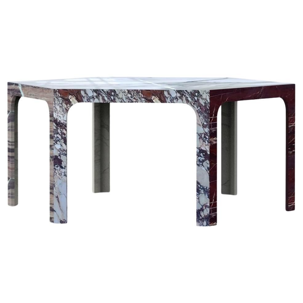 Sesto TSA Hexagonal Dining Table in Various Marbles by Bufalini Marmi