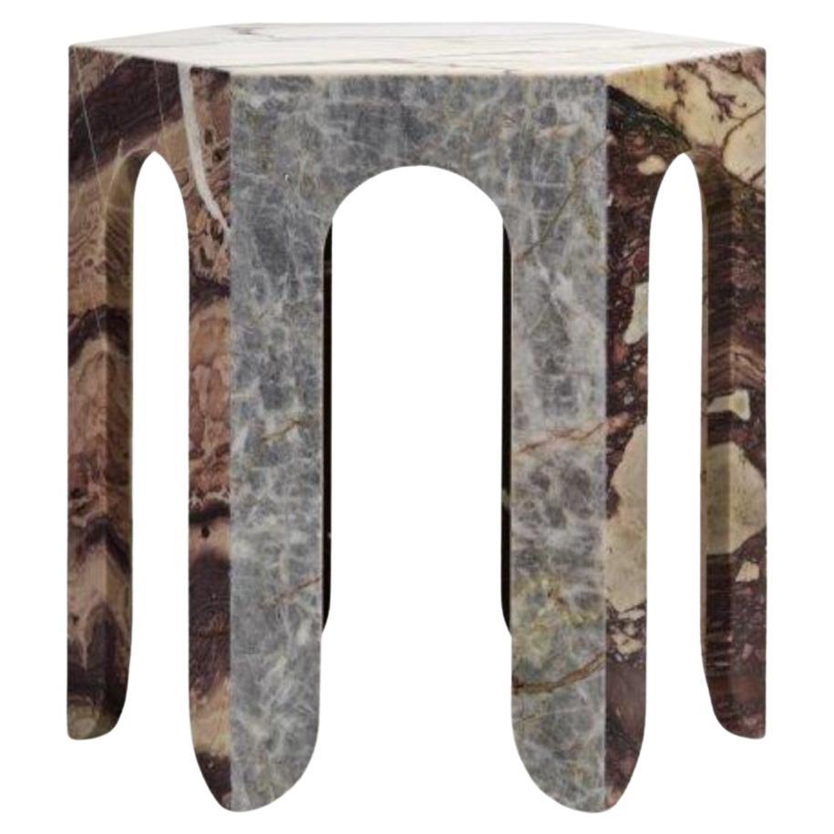 Sesto TSCH Hexagonal Coffee Table in Various Marbles by Bufalini Marmi