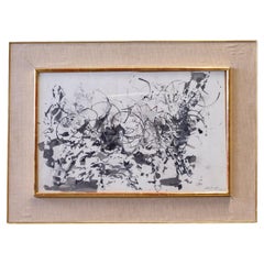 "Seston", dipinto a inchiostro su carta di Lennart Rodhe, Svezia, 1961.