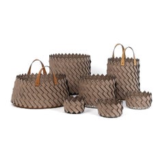 Sestriere Medium Wood Basket