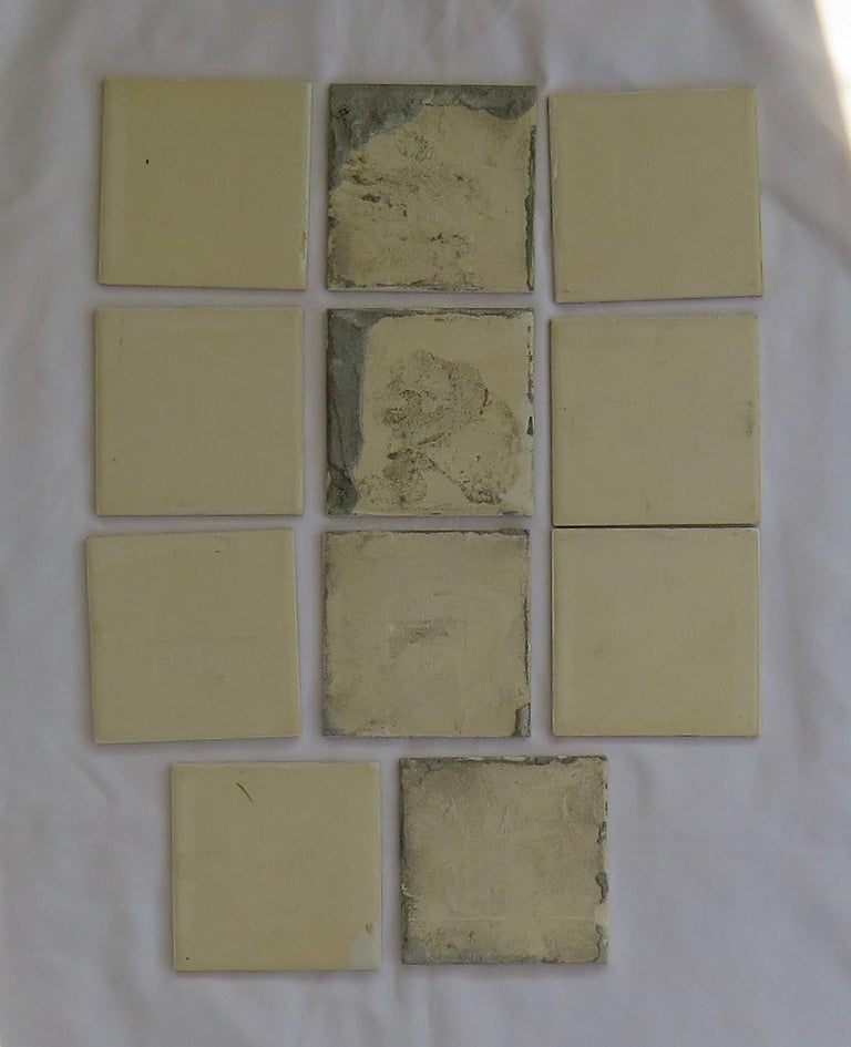 Set of Eleven Ceramic Wall Tiles by Servais of Germany Set 1, circa 1950 10