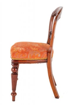 Set 10 Balloon Back Chairs Victorian Dining