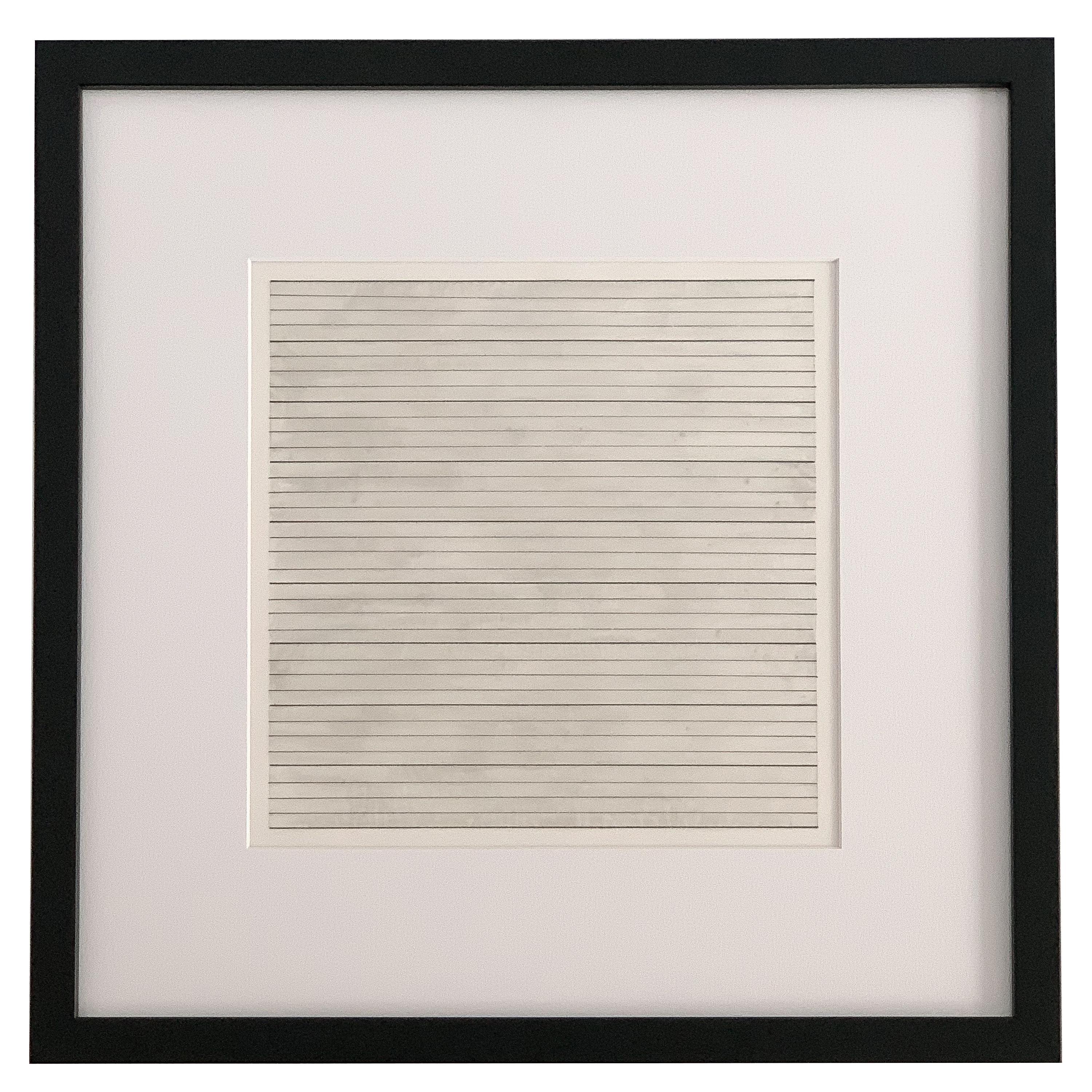 Late 20th Century Set 10 Framed Lithographs by Agnes Martin