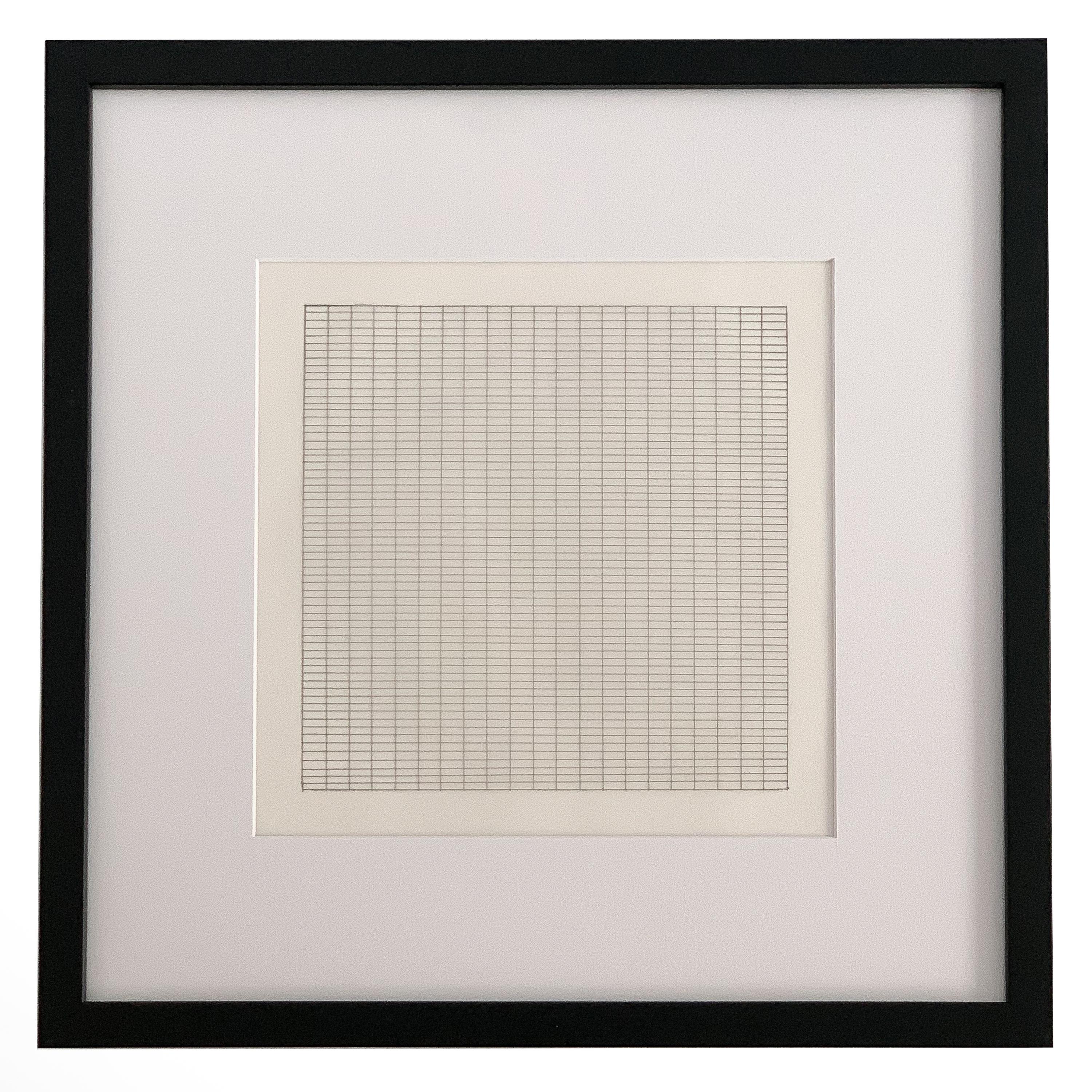 Paper Set 10 Framed Lithographs by Agnes Martin