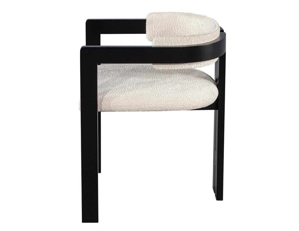 Set 10 of Carrocel Custom Modern Curved Dining Chairs Zeno In New Condition For Sale In North York, ON