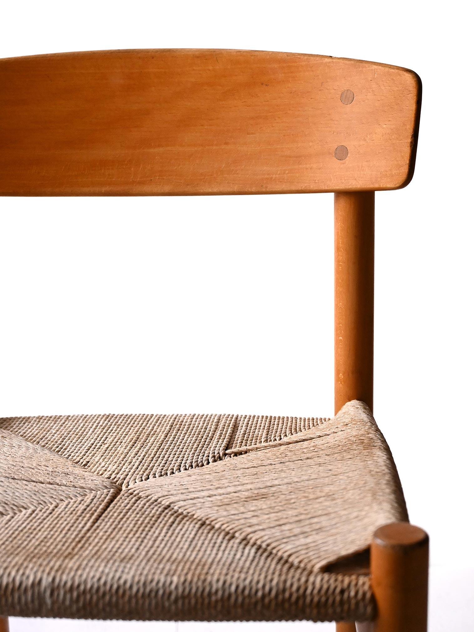 Set 10 sedie J39 “People’s Chair” di Børge Mogensen in vendita 6