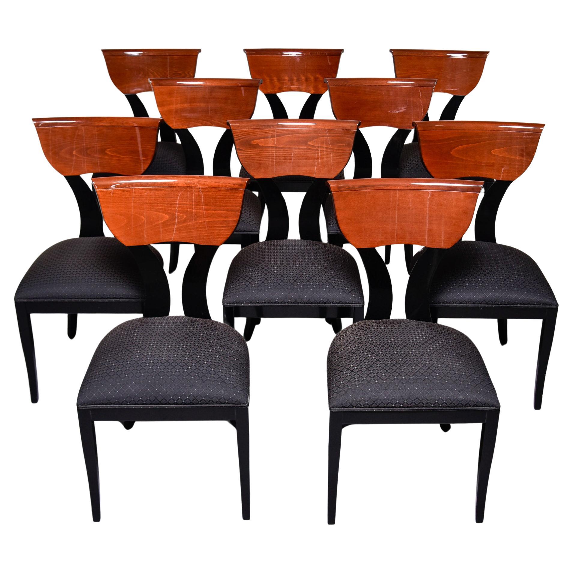 Juego de 10 sillas de comedor vintage Pietro Costantini para Ello