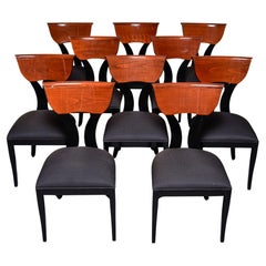 Juego de 10 sillas de comedor vintage Pietro Costantini para Ello