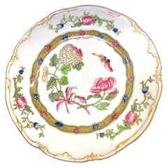 Set of 12 Antique English Geo. Jones Hand Ptd, Porcelain Luncheon/Dessert Plates