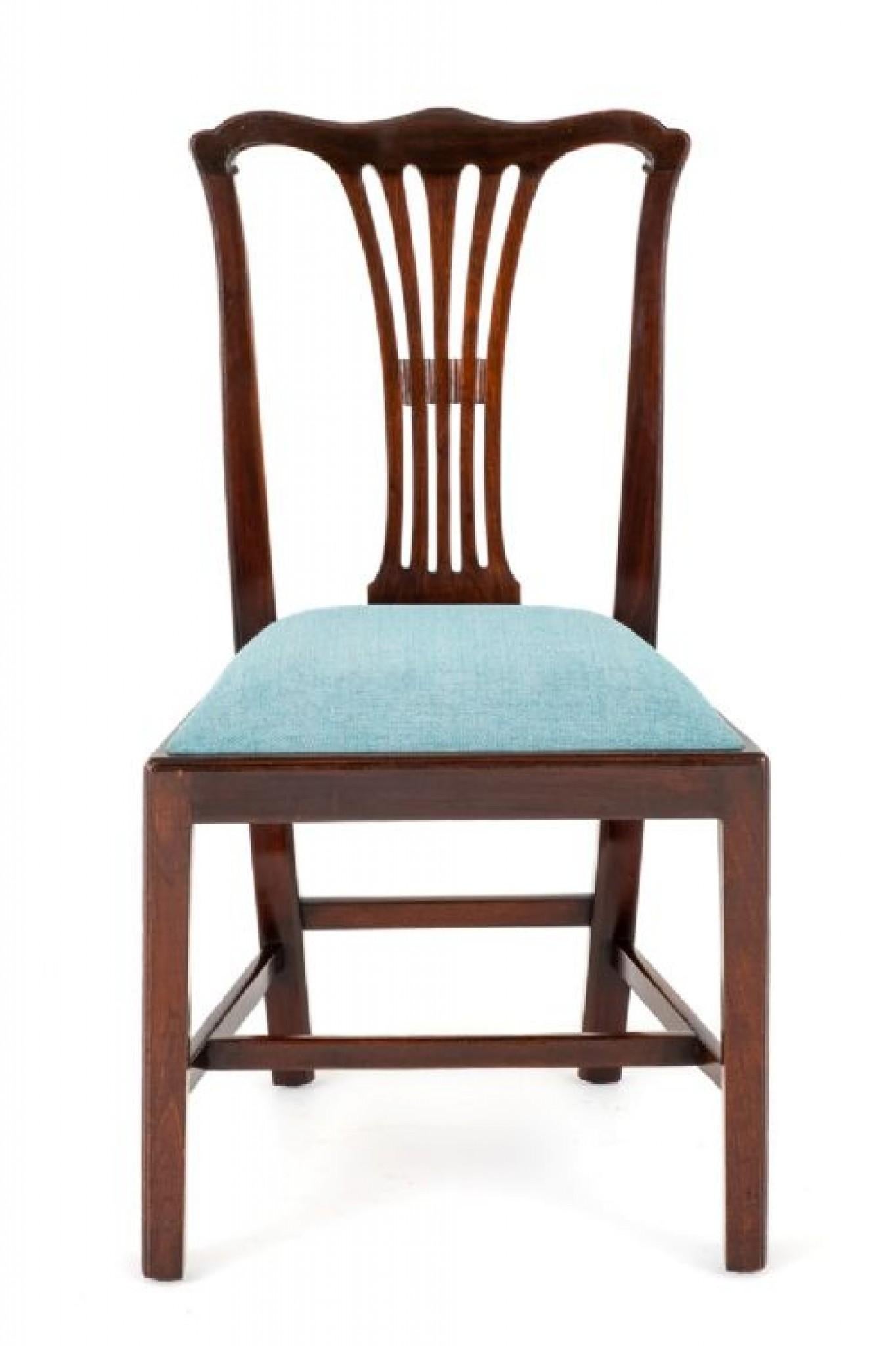 Set 12 Chippendale Dining Chairs Mahogany, 1890 5