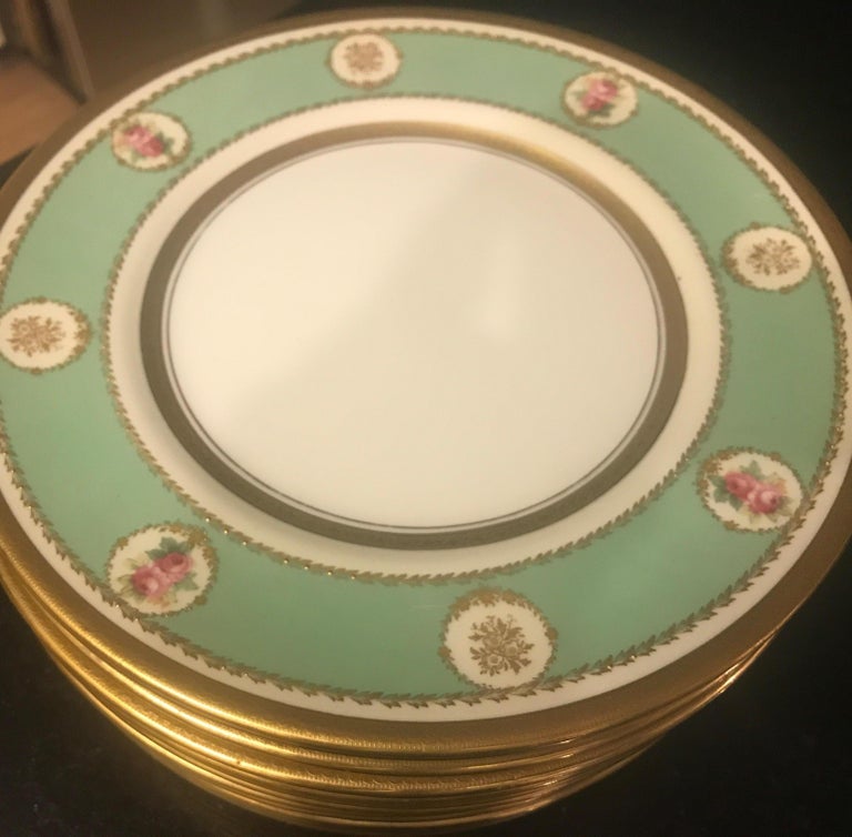 Set 12 English Accent Plates by Herbert Betteley for Doulton For Sale