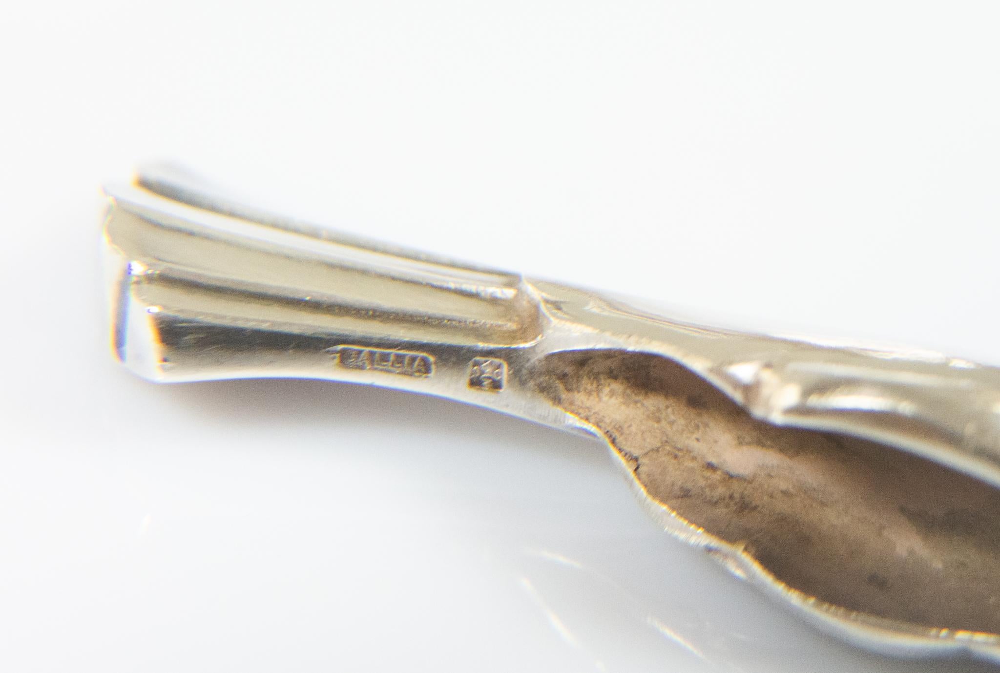 Set 12 poggiacoltelli Gallia Animali Art Deco Christofle Edouard Sandoz Silverplate in vendita 2