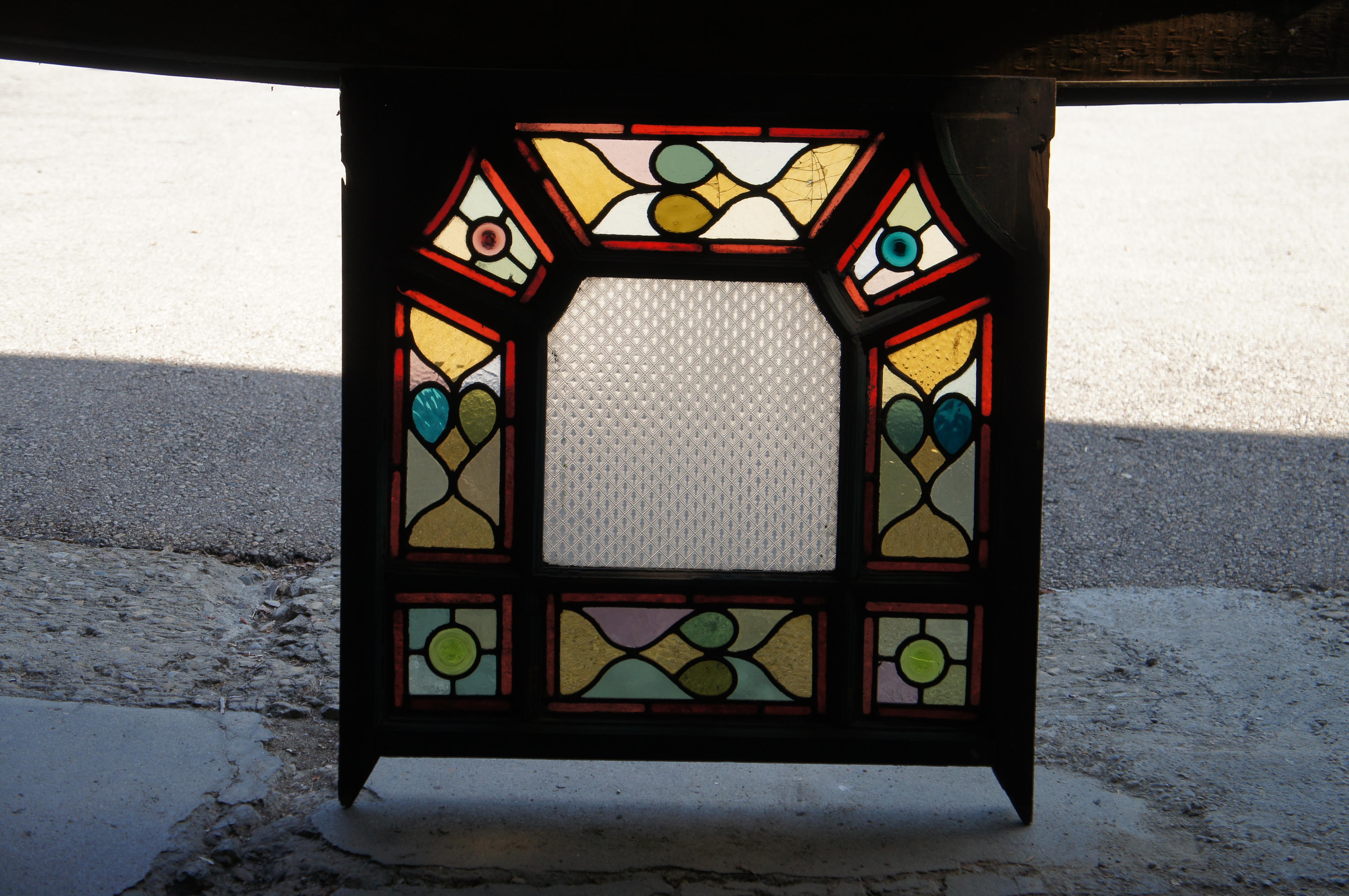 Set di 14 vetrate antiche inglesi vittoriane ad arco, geometriche e con piombo in vendita 3
