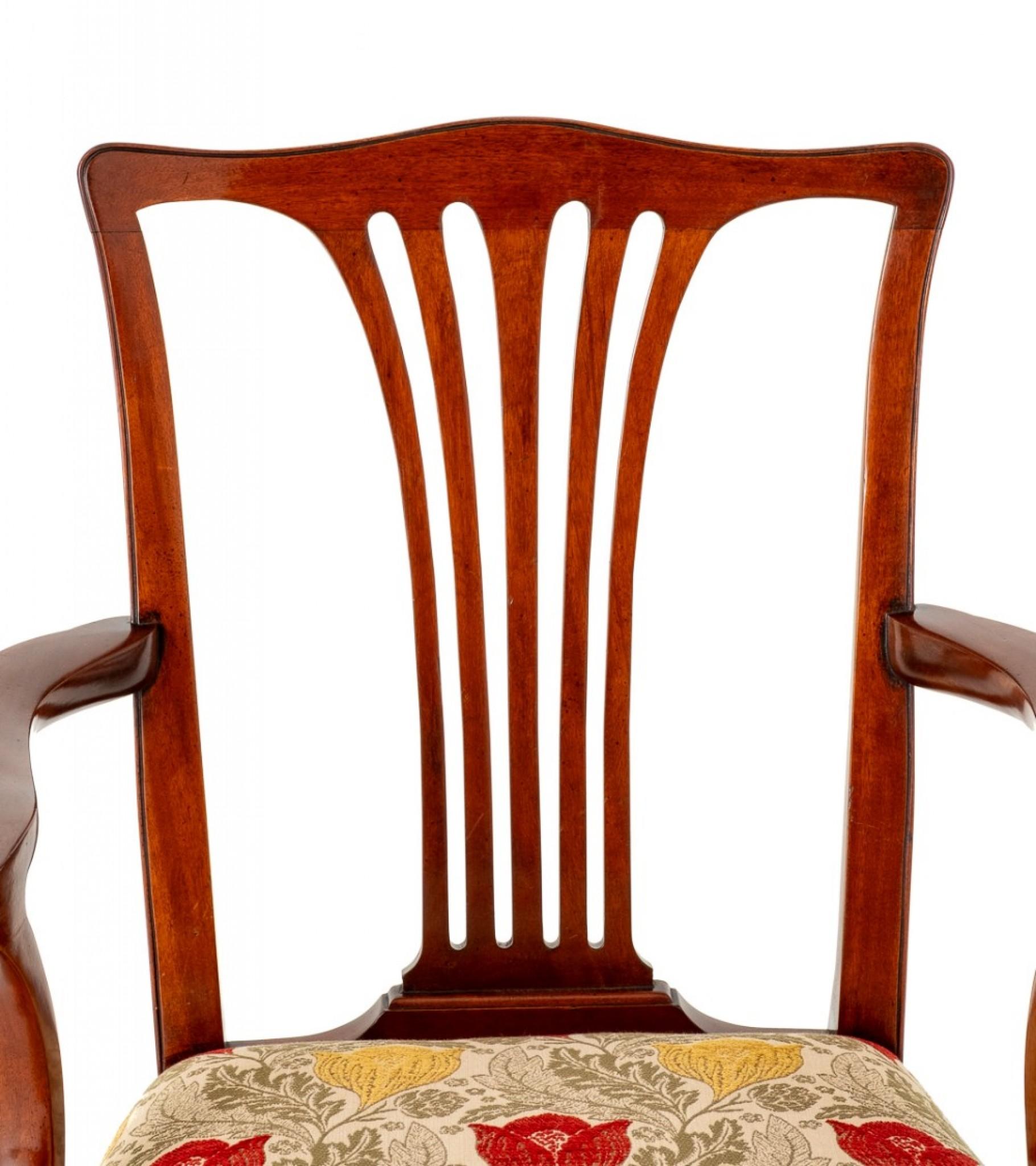 Set 16 Chippendale Dining Chairs Mahogany For Sale 6