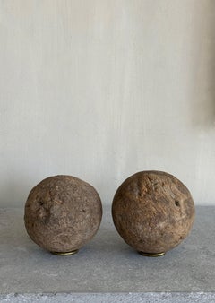 Juego Bolas Esculpidas de Madera del Siglo XVIII