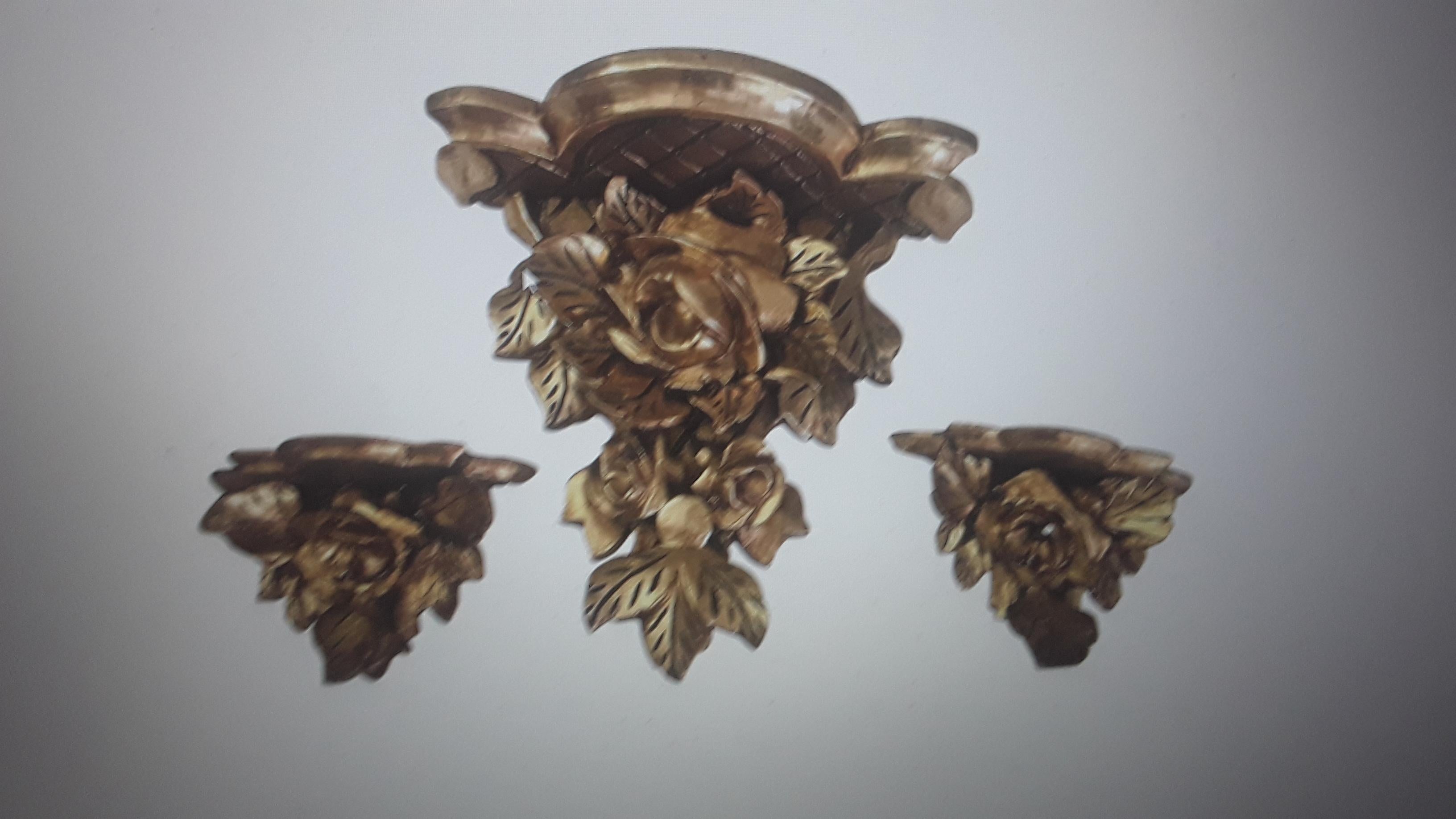 Juego 1920s Antiguo Dore Giltwood 