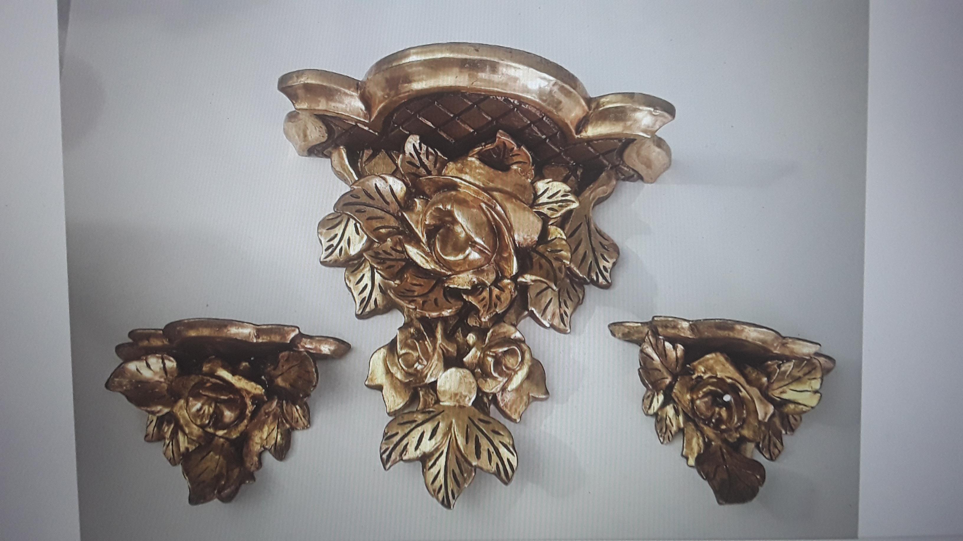 Juego 1920s Antiguo Dore Giltwood 