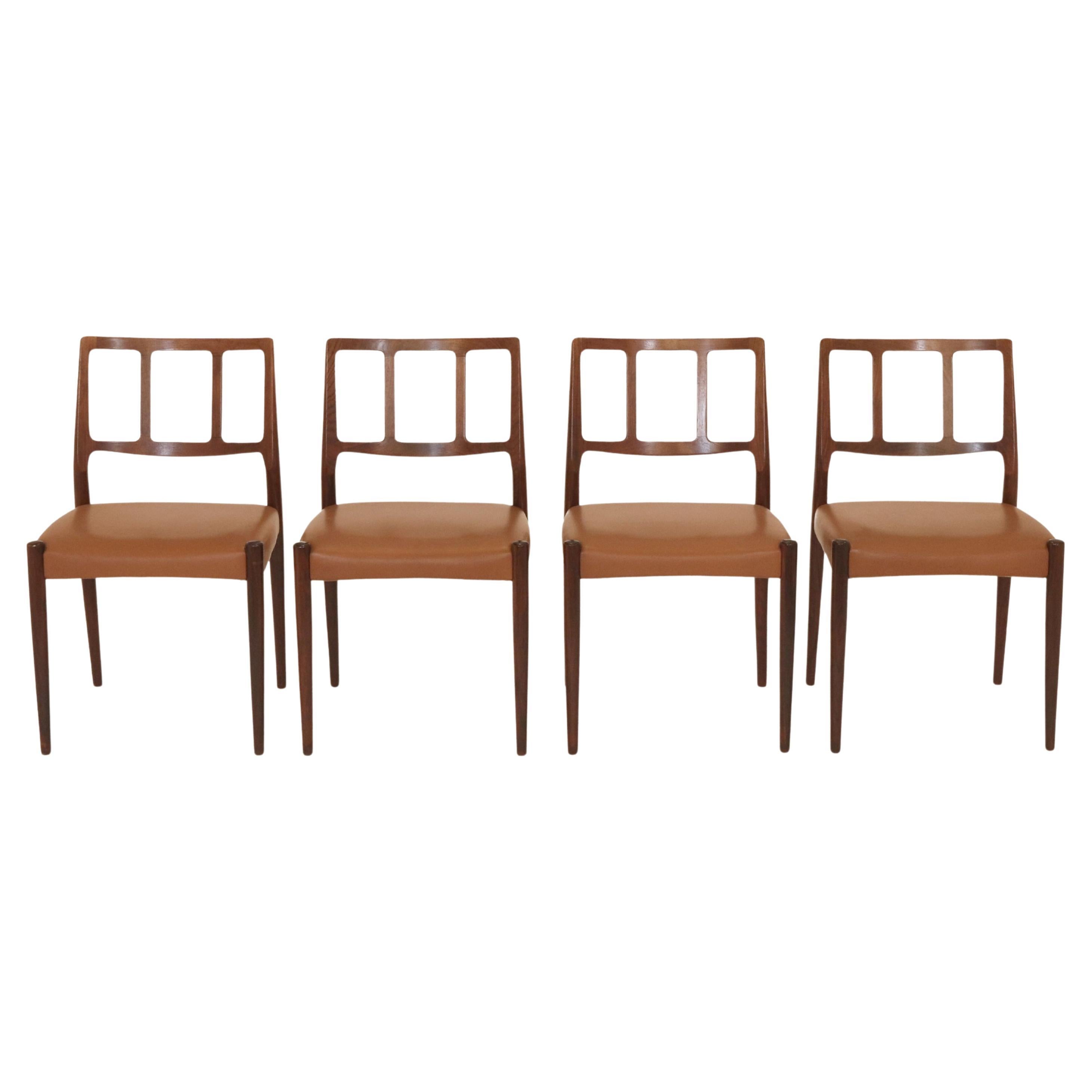 Set 1950s Mid Century Danish Uldum Mobelfabrik Chairs