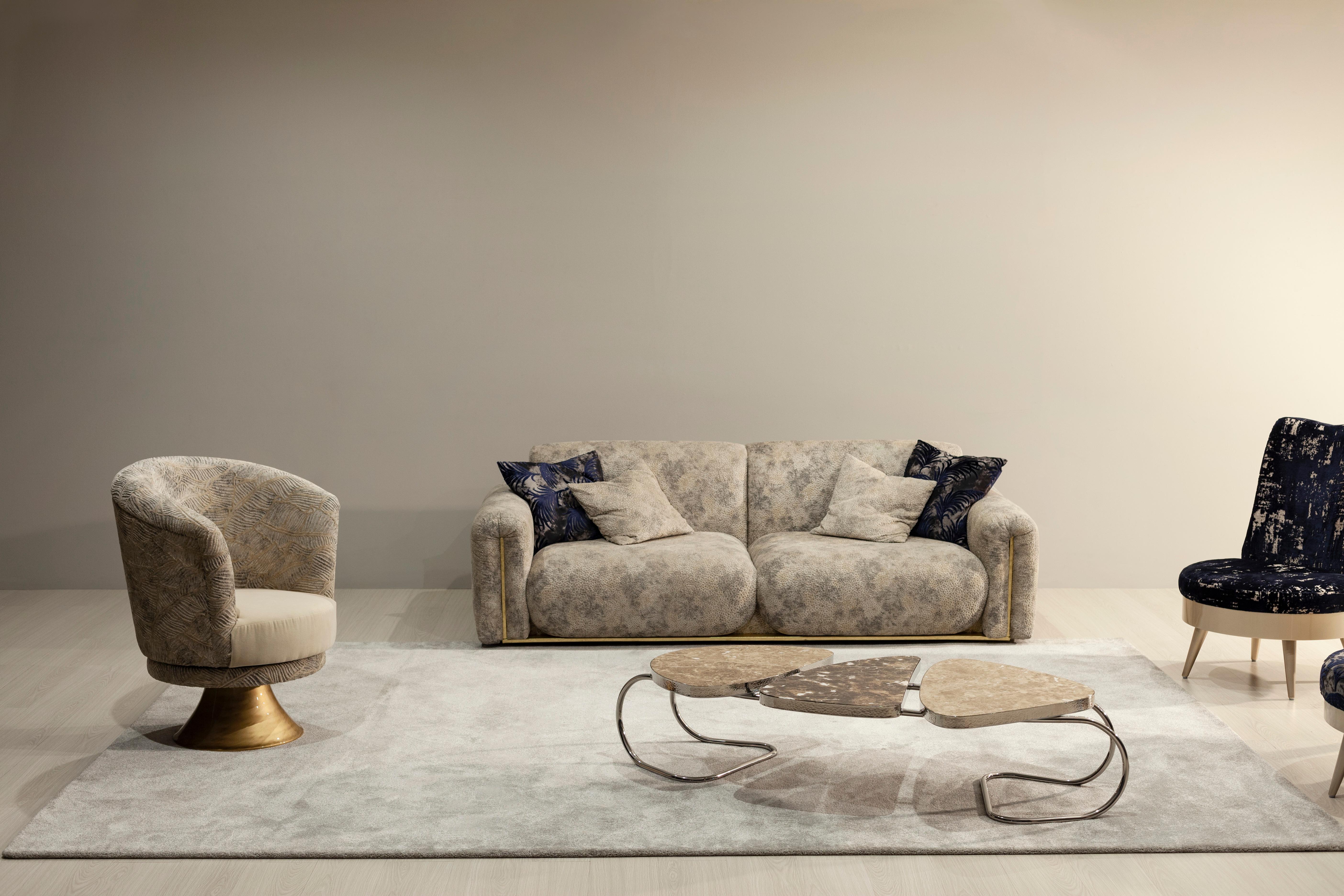 Set/2 fauteuils pivotants Symphony Art Deco dans le style des années 1930, par Greenapple en vente 5