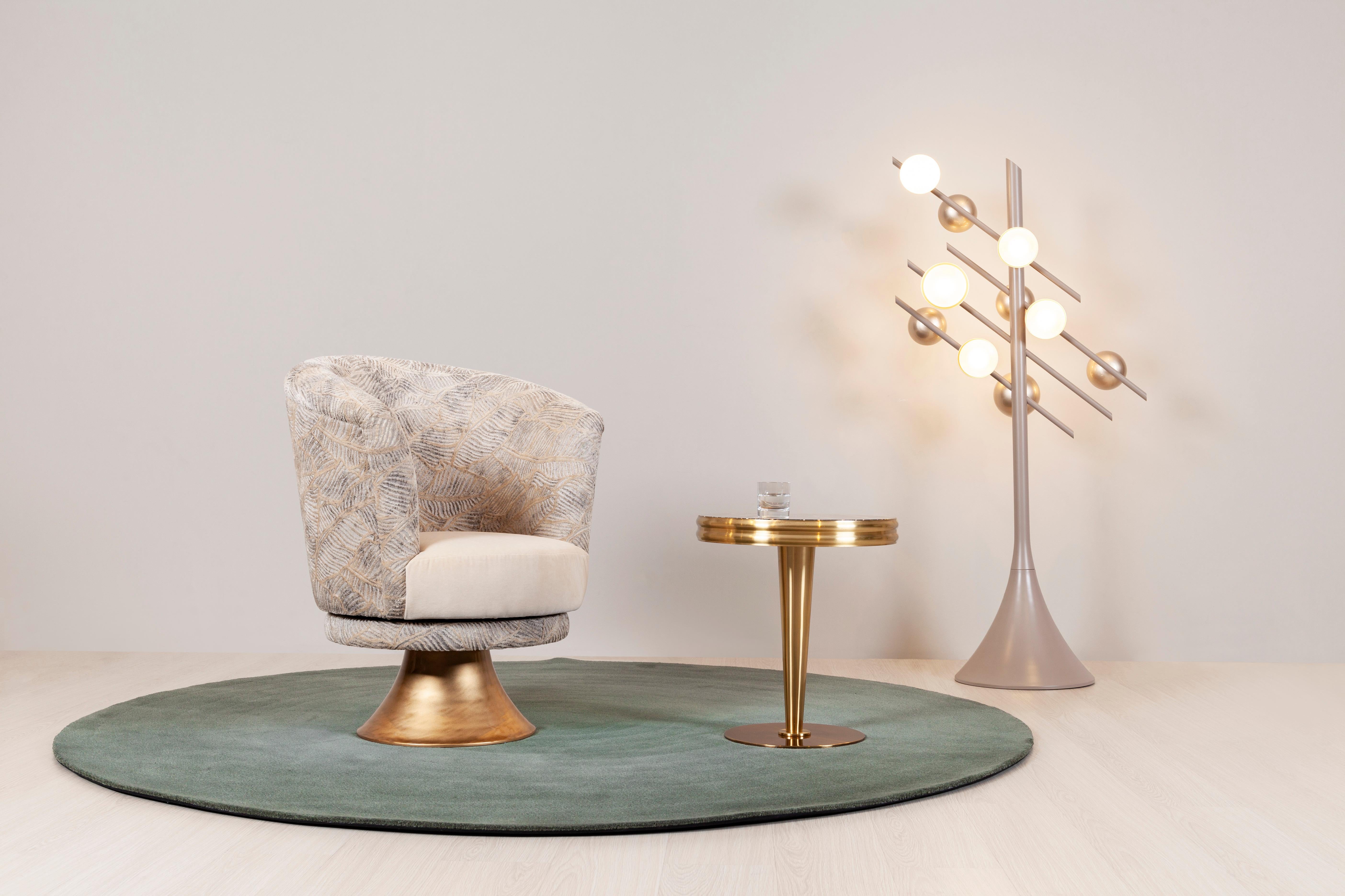 Set of 2 Art Deco Symphony Swivel Armchair, Modern Collection, Handcrafted in Portugal - Europe by Greenapple.

Le fauteuil Symphony est conçu pour donner à votre salon un aspect vintage sophistiqué.
Depuis 2014, Greenapple conçoit des meubles, des