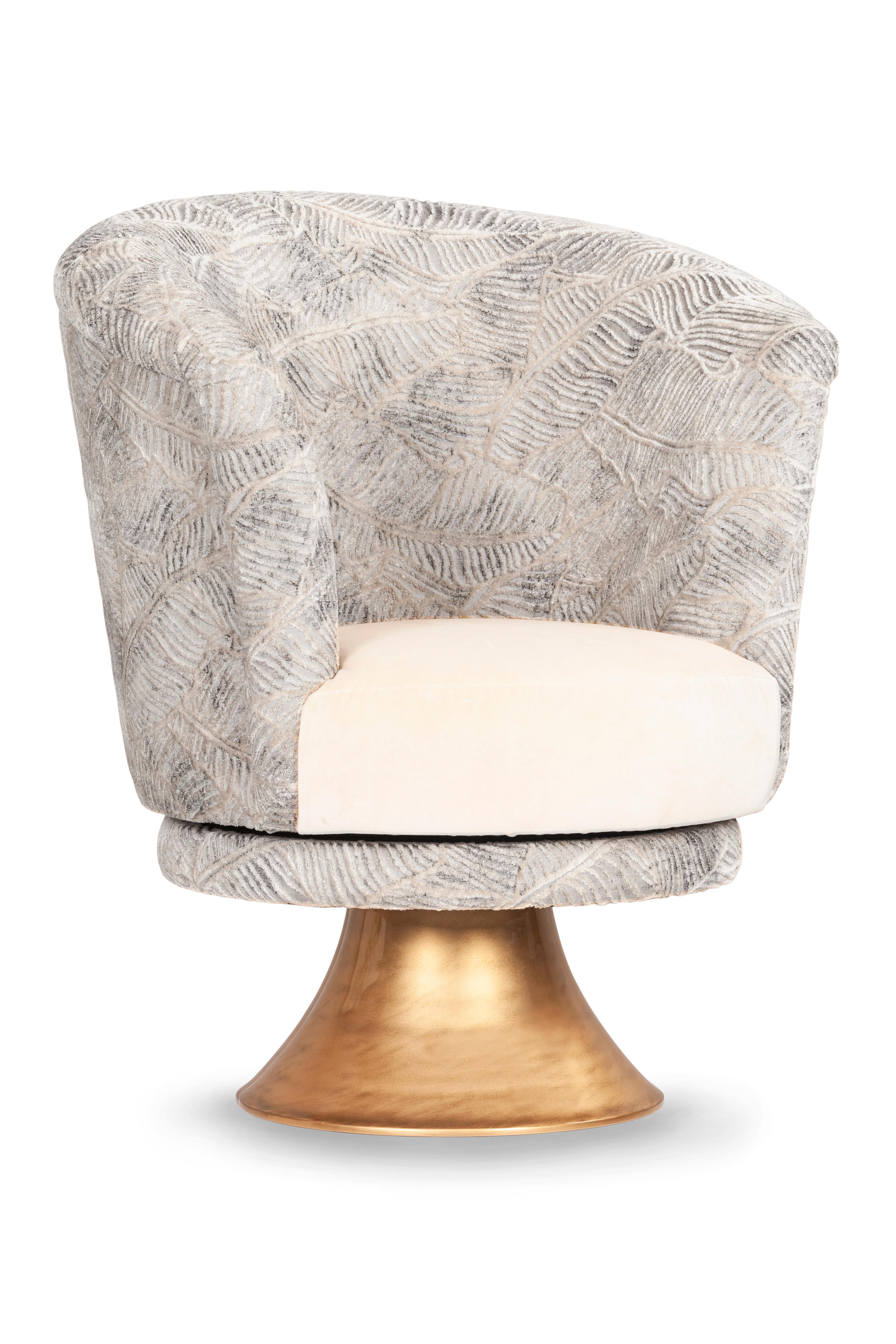 Set/2 fauteuils pivotants Symphony Art Deco dans le style des années 1930, par Greenapple en vente 1