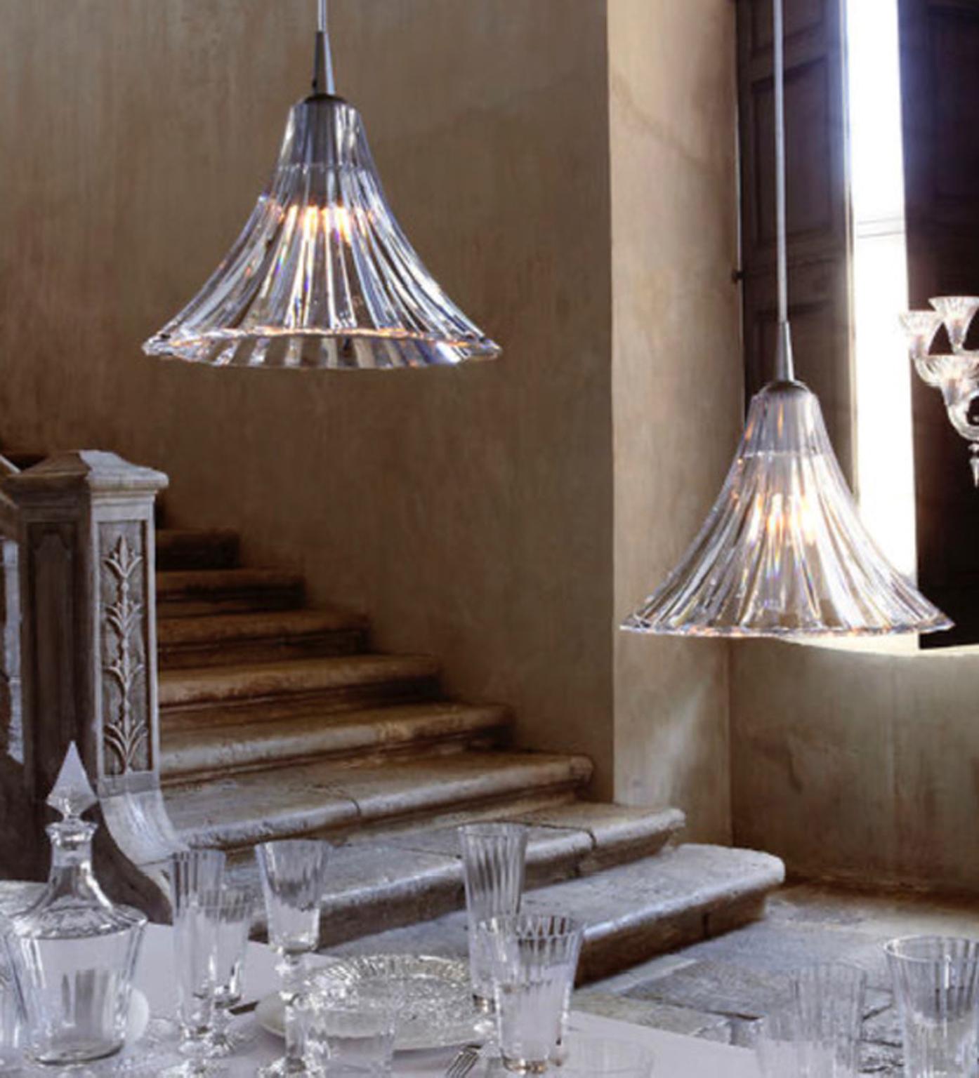 Baccarat cristal transparente Mille nuit suspension grand modele SET 2 PIEZAS



El cable tiene una longitud máxima de 98,42 pulgadas y se puede cortar a medida.
Cableado UE disponible
El resto del mundo cableado disponible bajo petición precio
