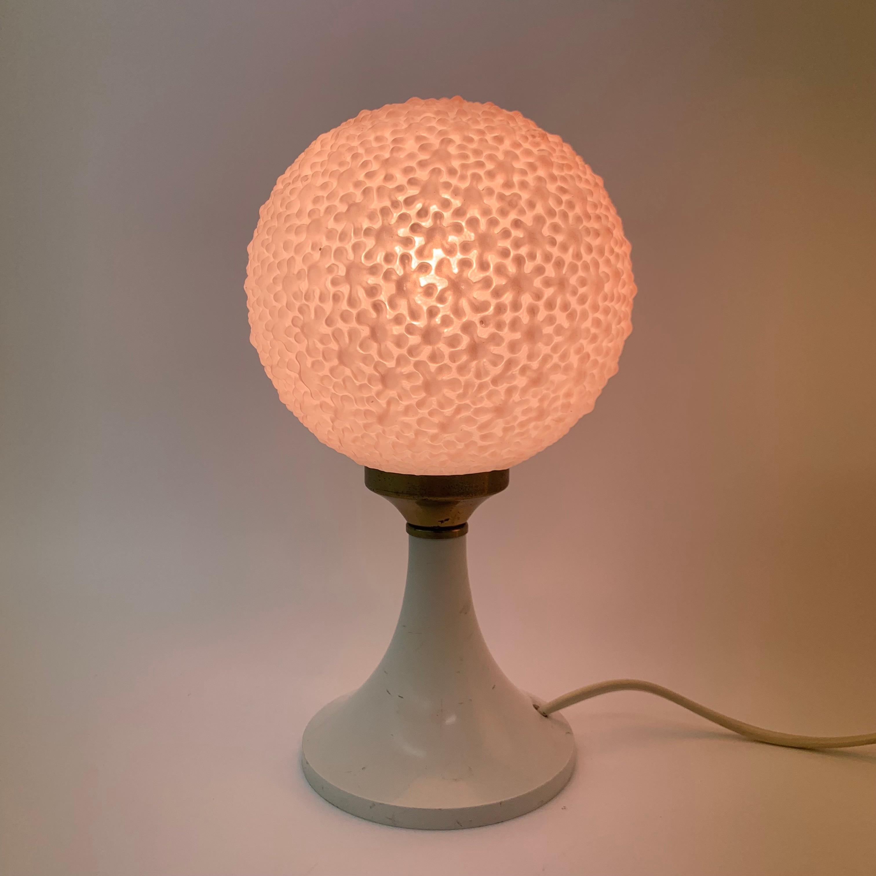 Set 2 Bubble Table Lamps Space Age Pink, 1970s 4