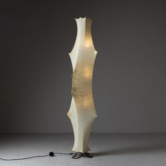 Set 2 Fantasma floor lamp Tobia Scarpa Flos 1961 mid-century beige cocoon