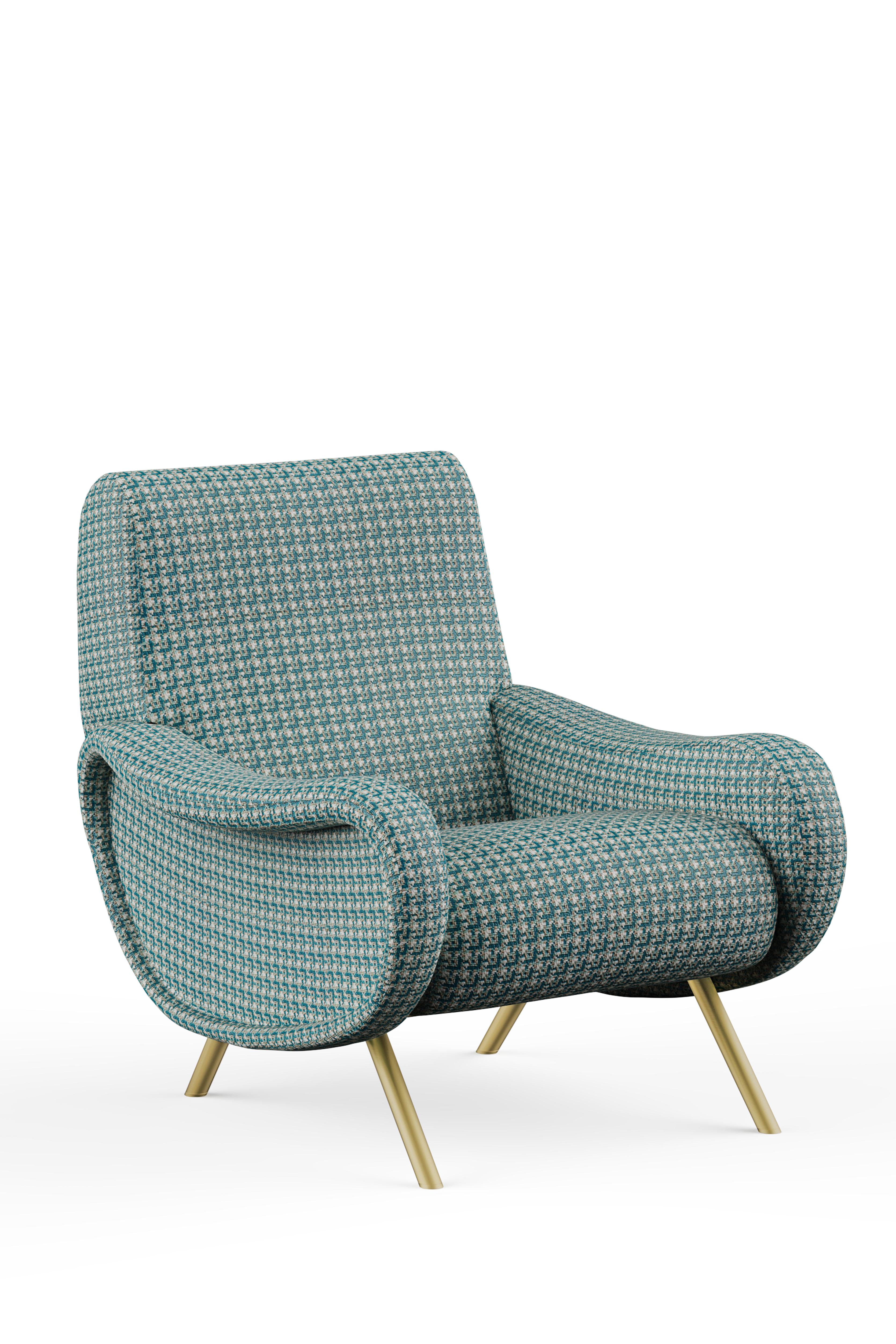 Pareja de sillones de señora italianos de colección diseñados por Marco Zanuso para la empresa Casa e Arflex en la década de 1950.

Esta pieza de diseño icónico se ha restaurado por completo, desde el armazón y las patas especiales de latón hasta un