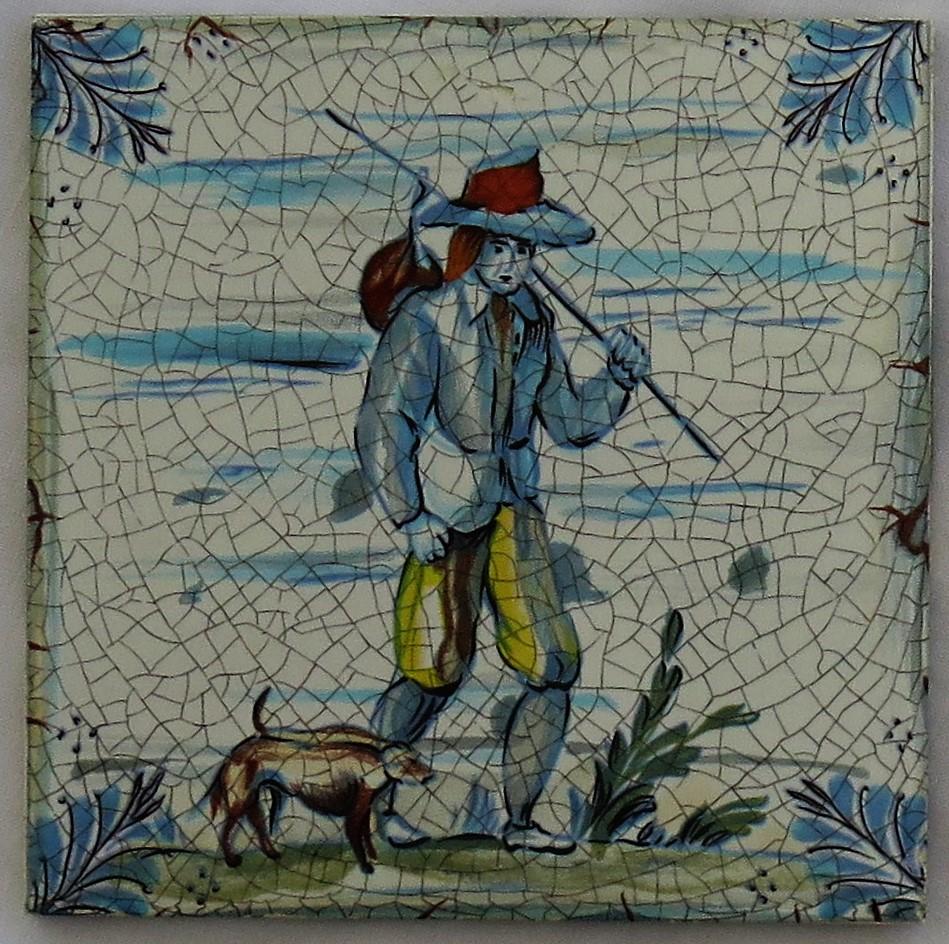 Set of Eleven Ceramic Wall Tiles by Servais of Germany Set 2, circa 1950 2