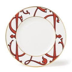 Set 2 pcs Dinner Plates Hostel collection Maison Manoï Limoges porcelain