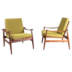 Vintage FD133 2 chair set, Finn Juhl