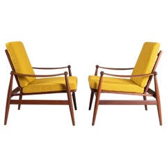 Vintage FD133 2 chair set, Finn Juhl