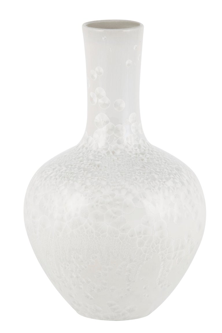 Portuguese Set/2 Porcelain Vase & Pot, White, by Lusitanus Home For Sale
