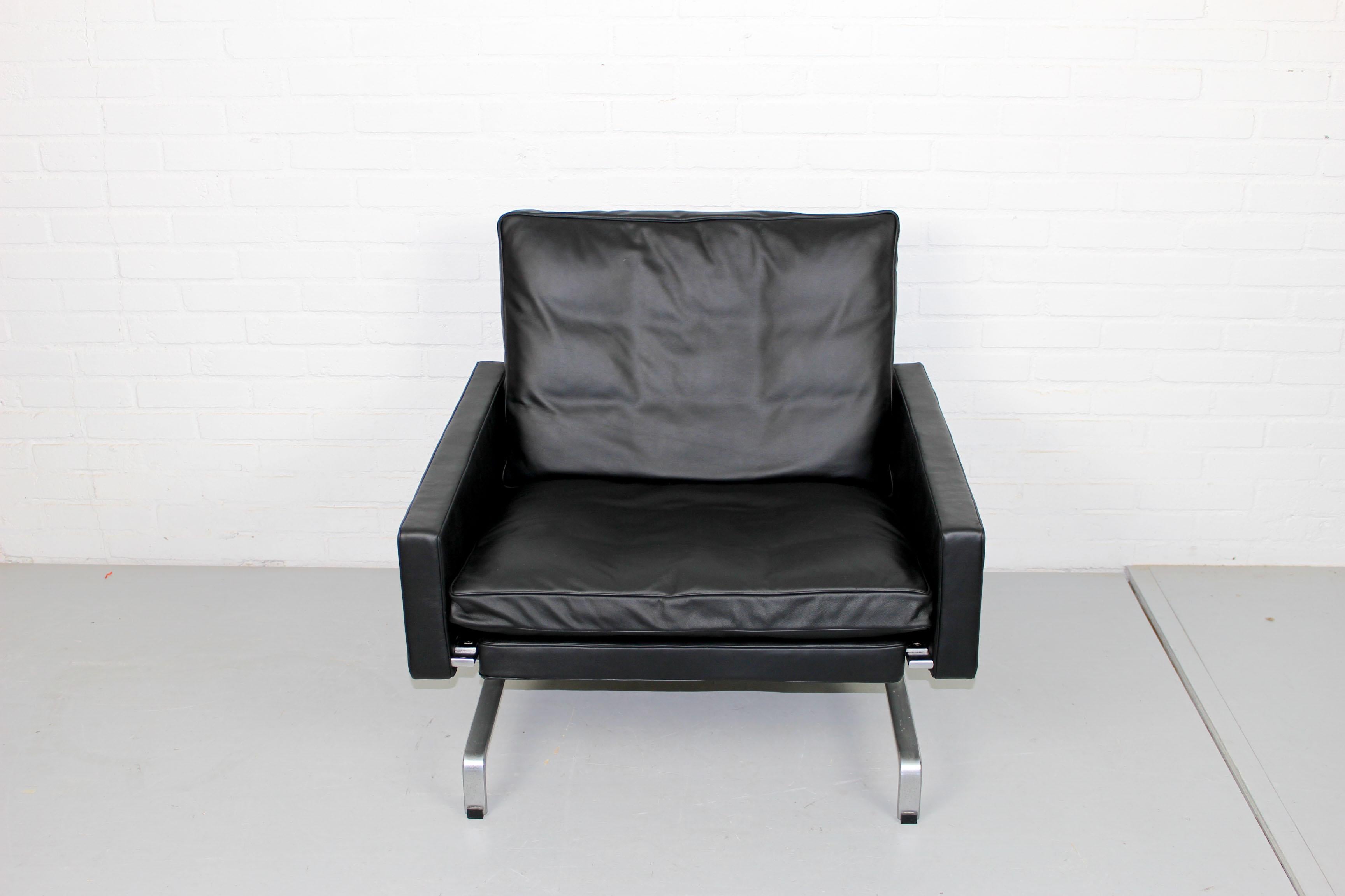 Set 2 Vintage PK31/1 Lounge Chair & PK61 Coffee Table by Poul Kjaerholm for E. K 4