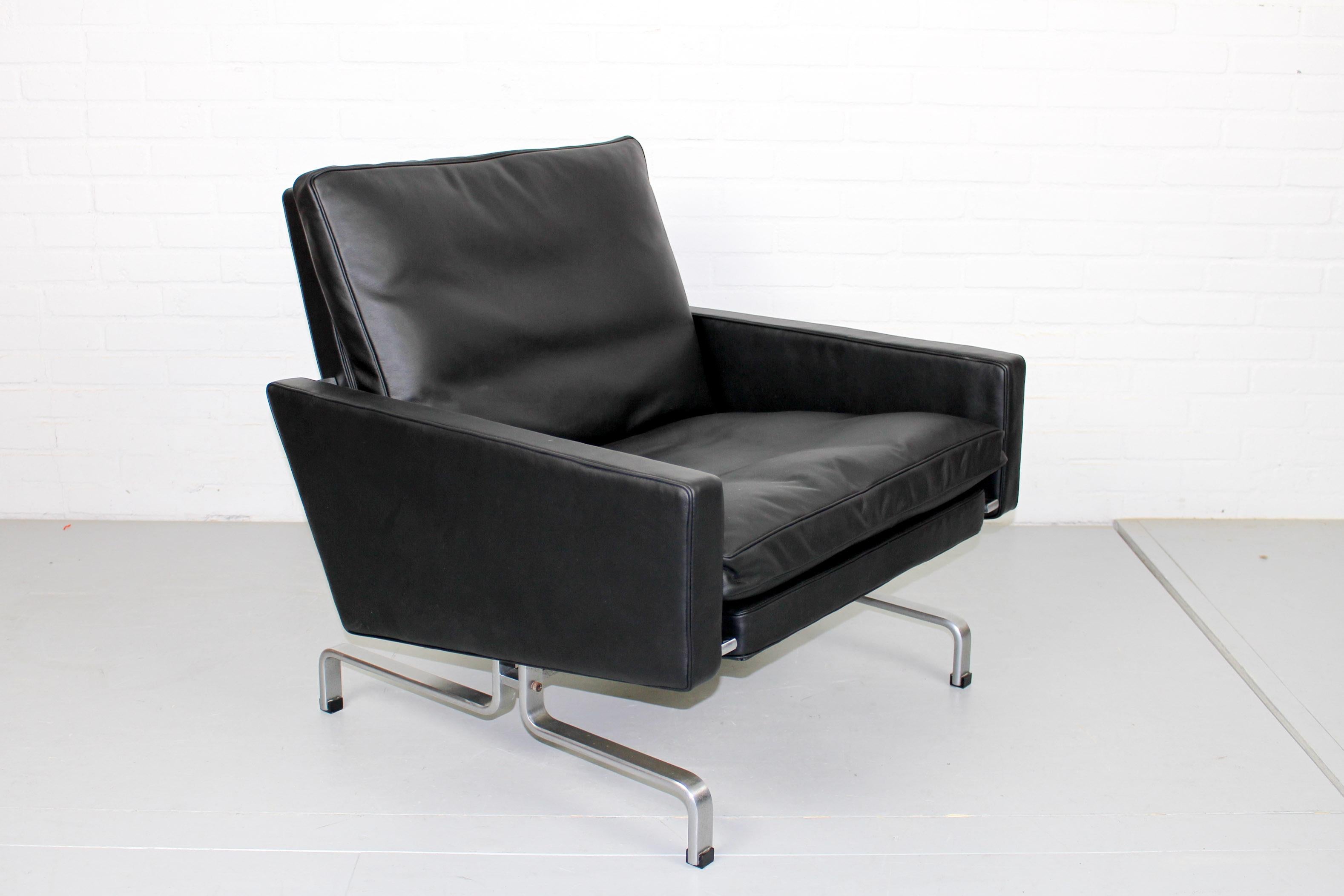 Set 2 Vintage PK31/1 Lounge Chair & PK61 Coffee Table by Poul Kjaerholm for E. K 2