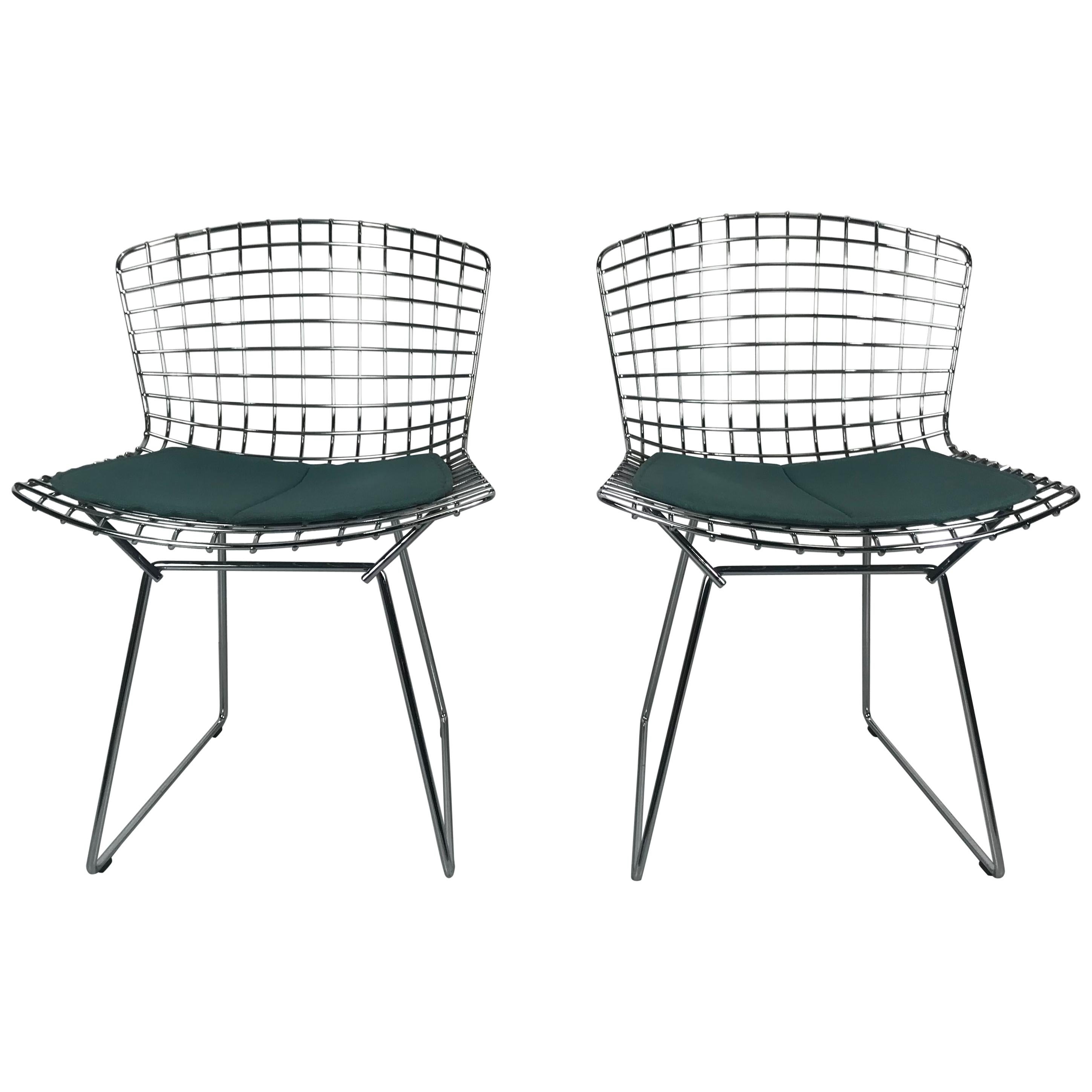Set of 4 West German Chrome Wire Chairs at 1stdibs