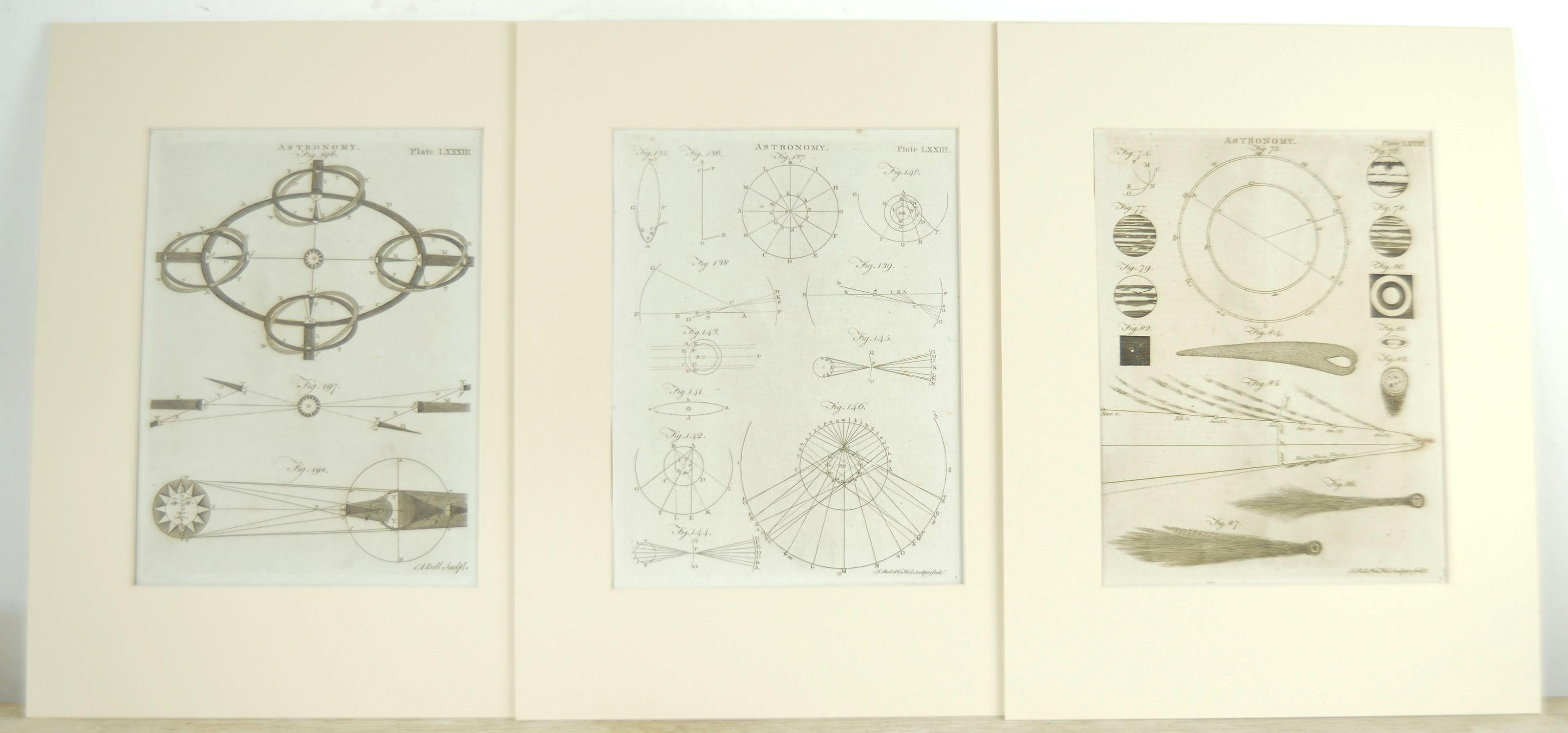 Other Set 24 18th Century Astronomy Prints by A.Bell