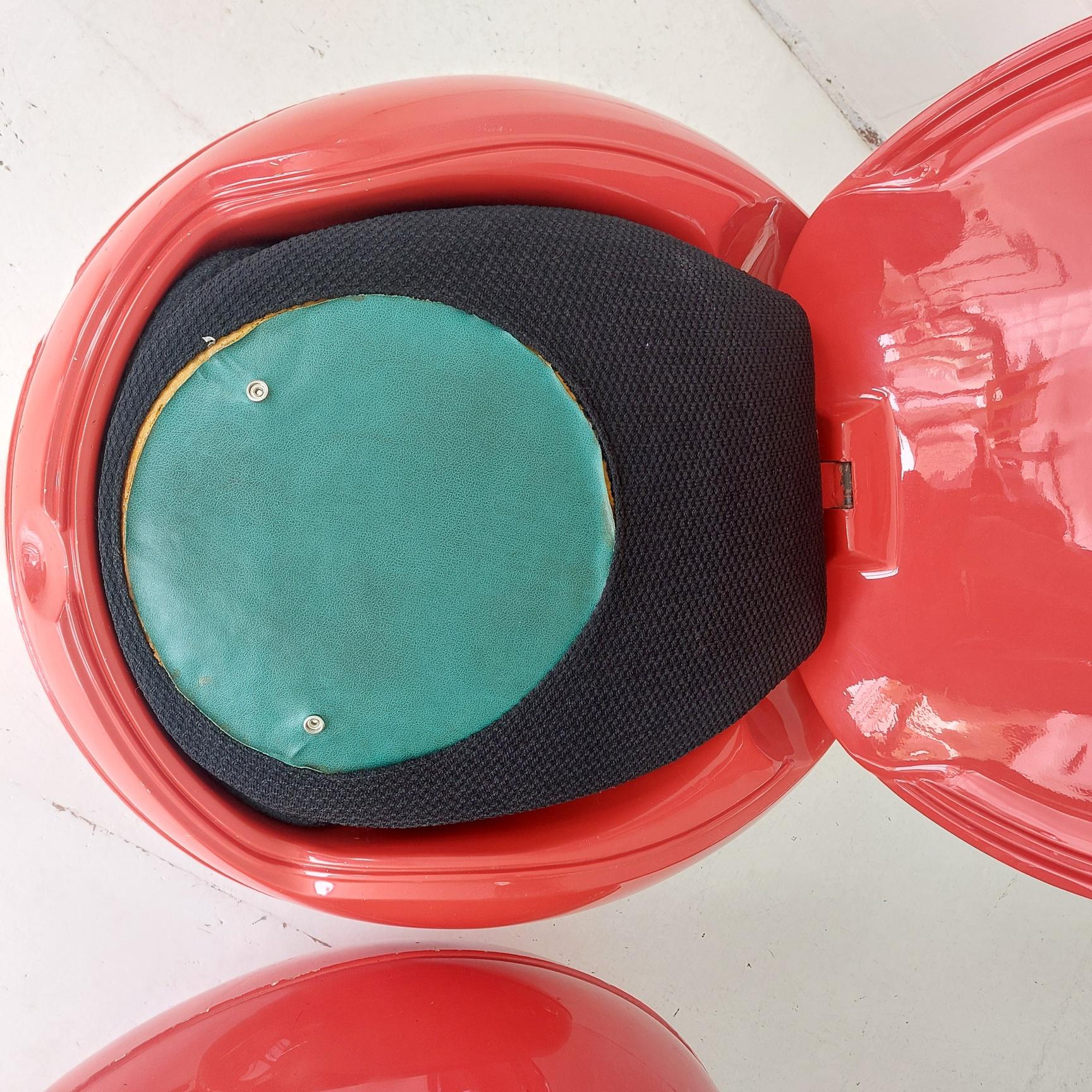 Set 2x Peter Ghyczy 1970s Garden Egg ei stuhl 1967-68 lounge Chair space age For Sale 3